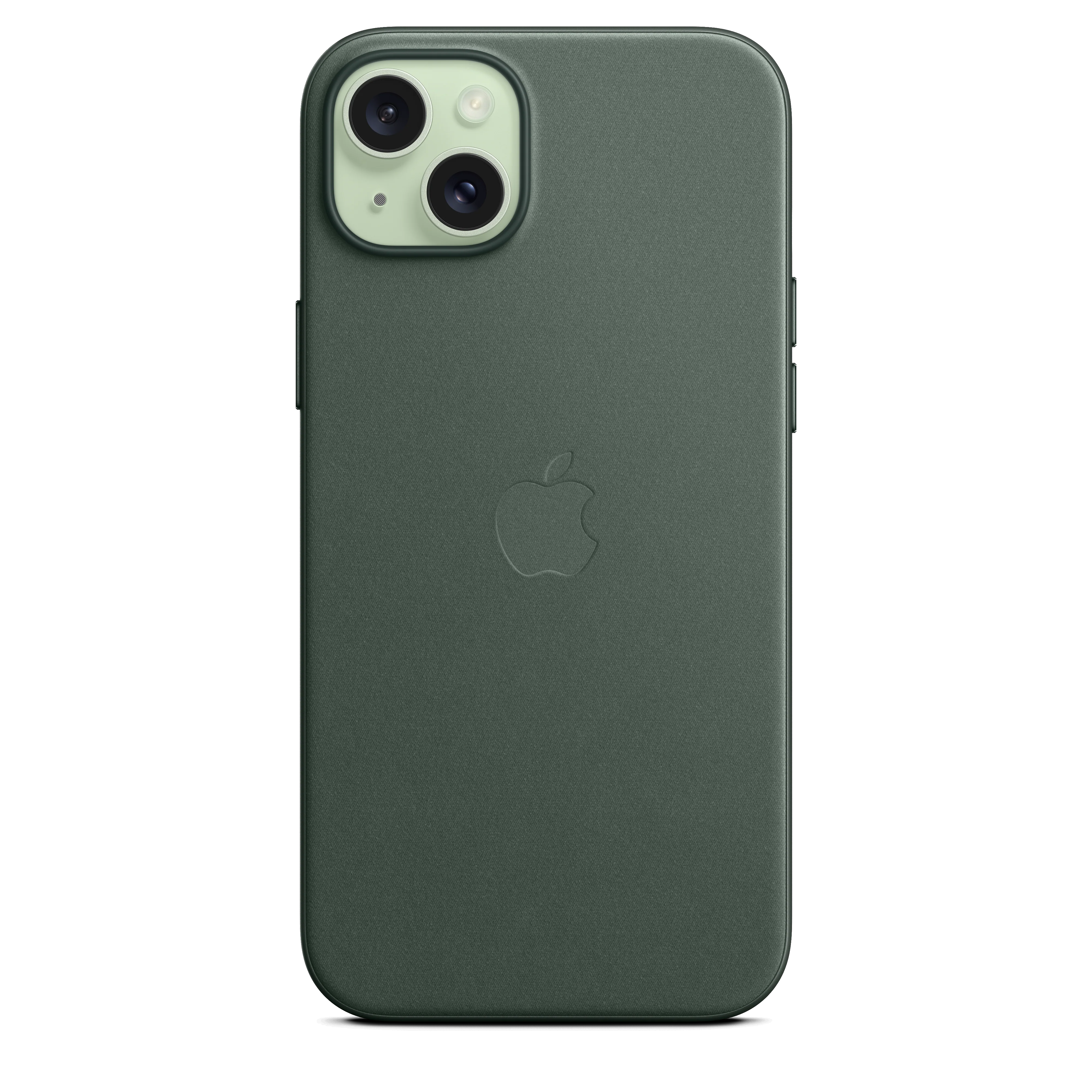 Funda para iPhone 15 Plus de trenzado fino con MagSafe - Verde perenne - Image 4