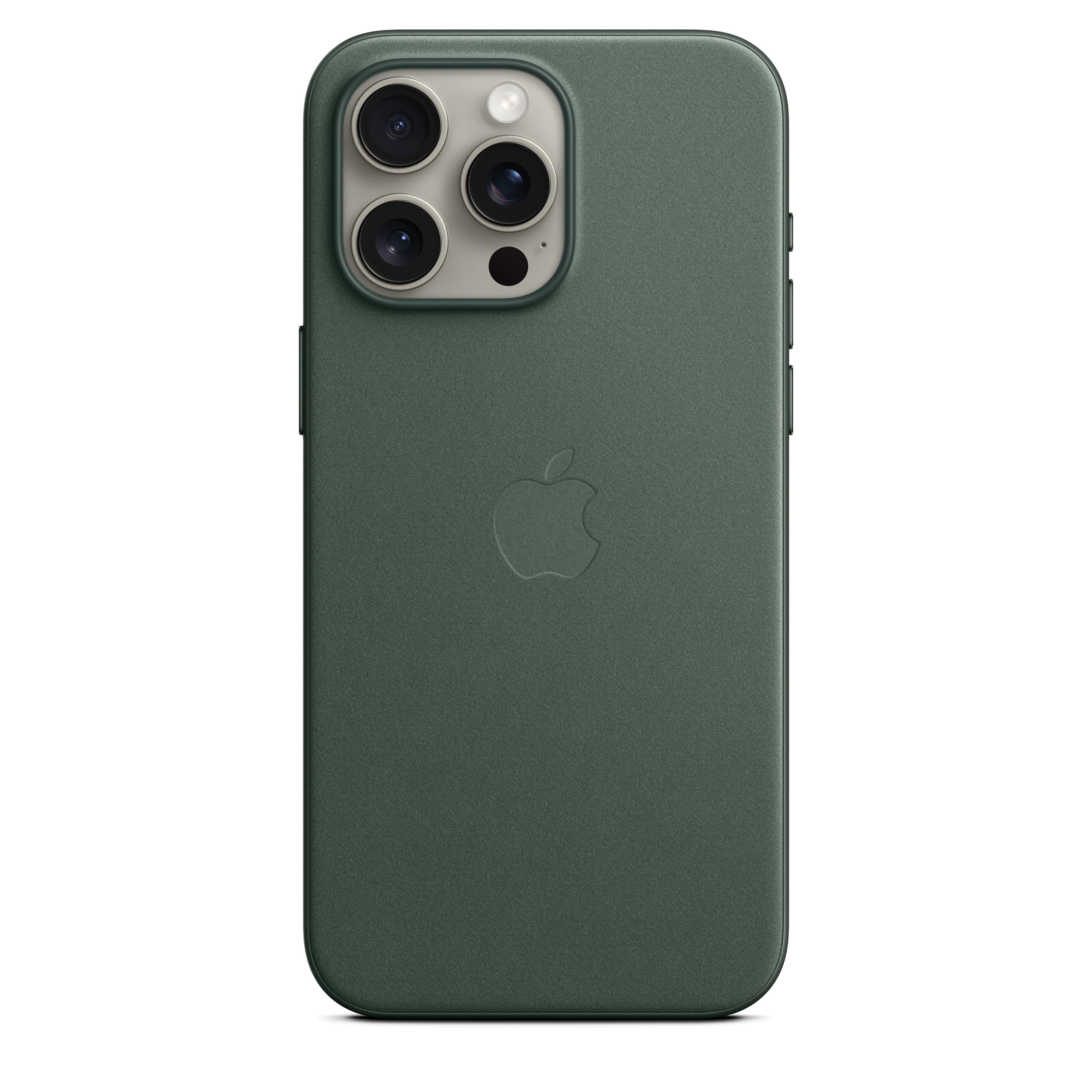 Funda para iPhone 15 Pro Max de trenzado fino con MagSafe - Verde perenne