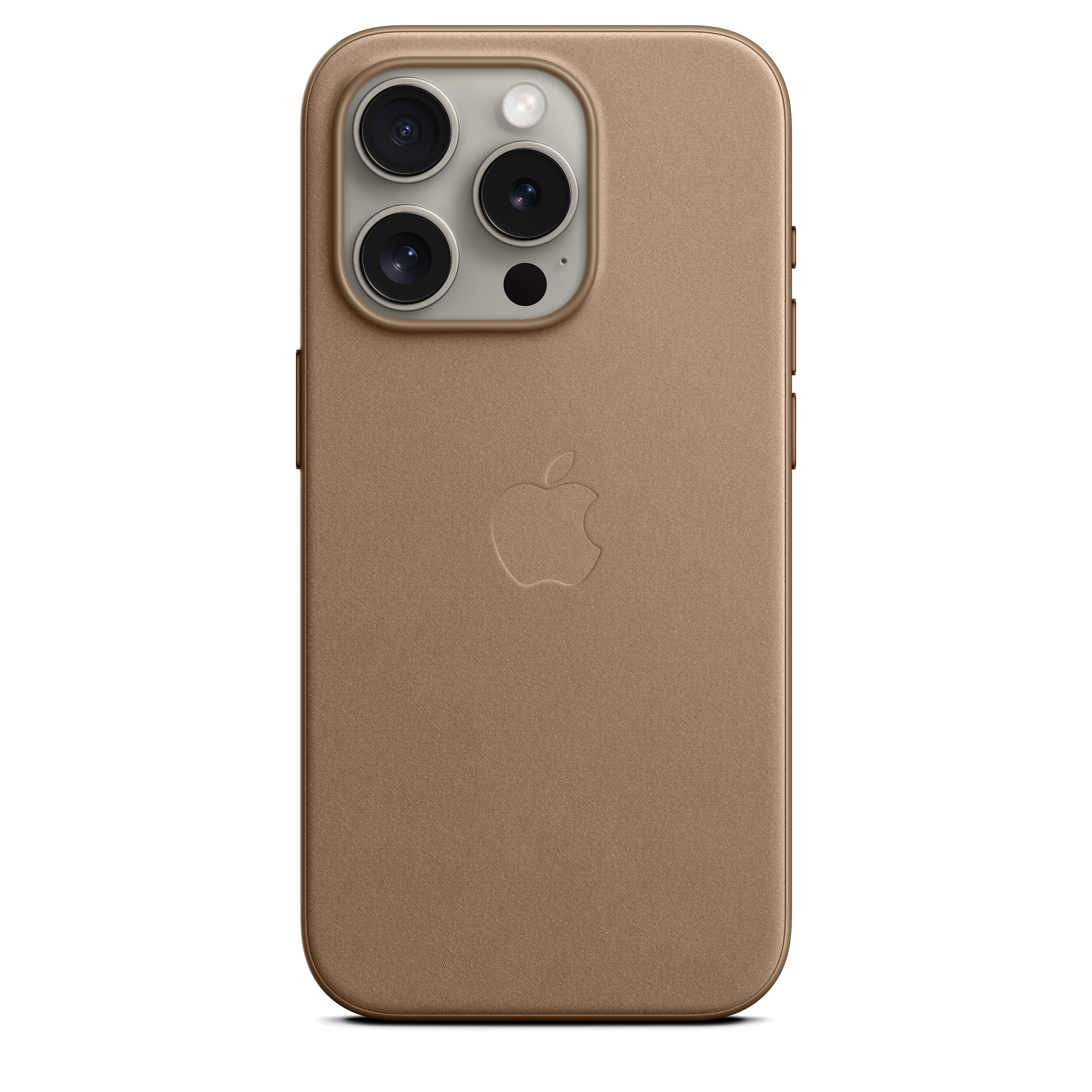 Funda para iPhone 15 Pro de trenzado fino con MagSafe - Marrón topo