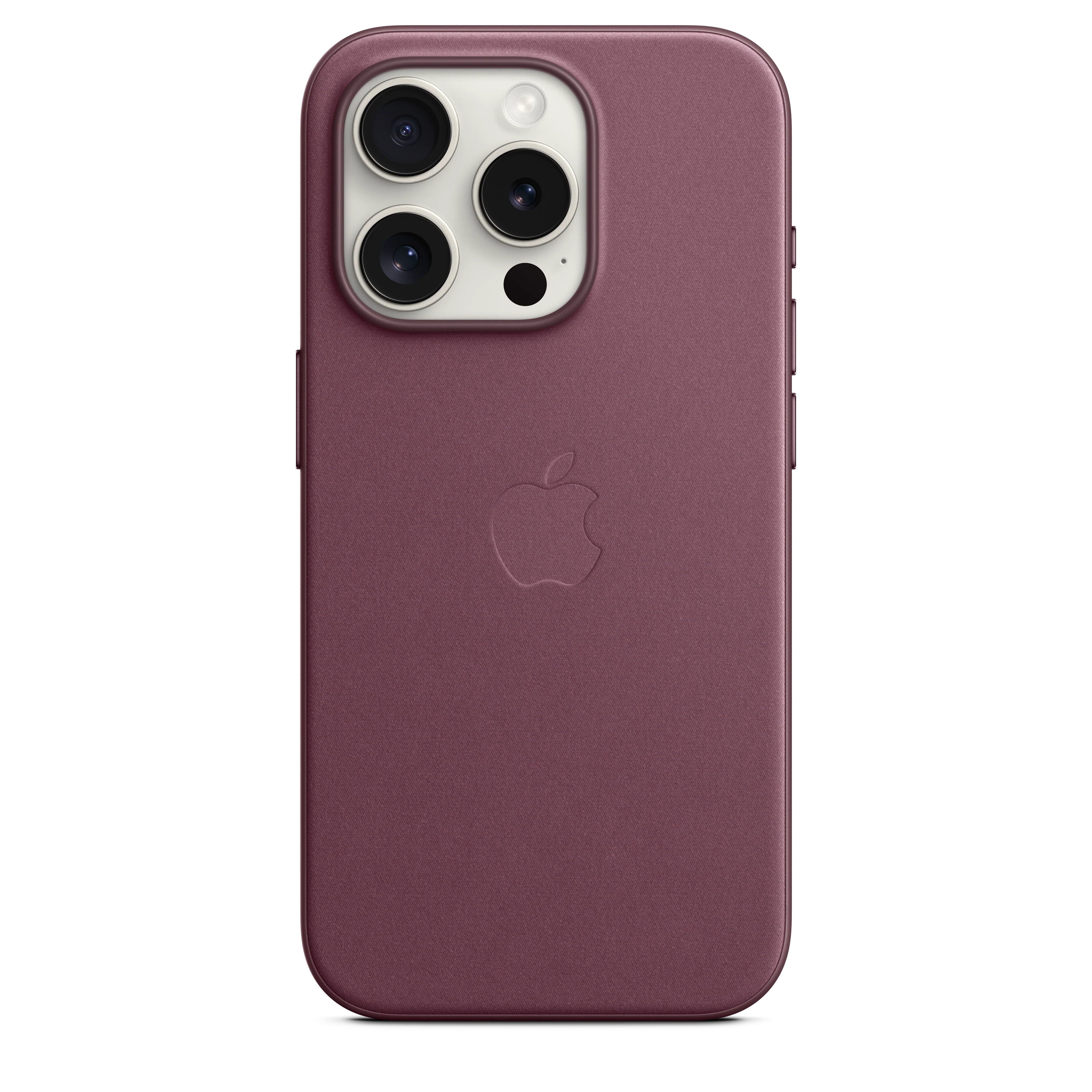 Funda para iPhone 15 Pro de trenzado fino con MagSafe - Rojo mora - Image 3