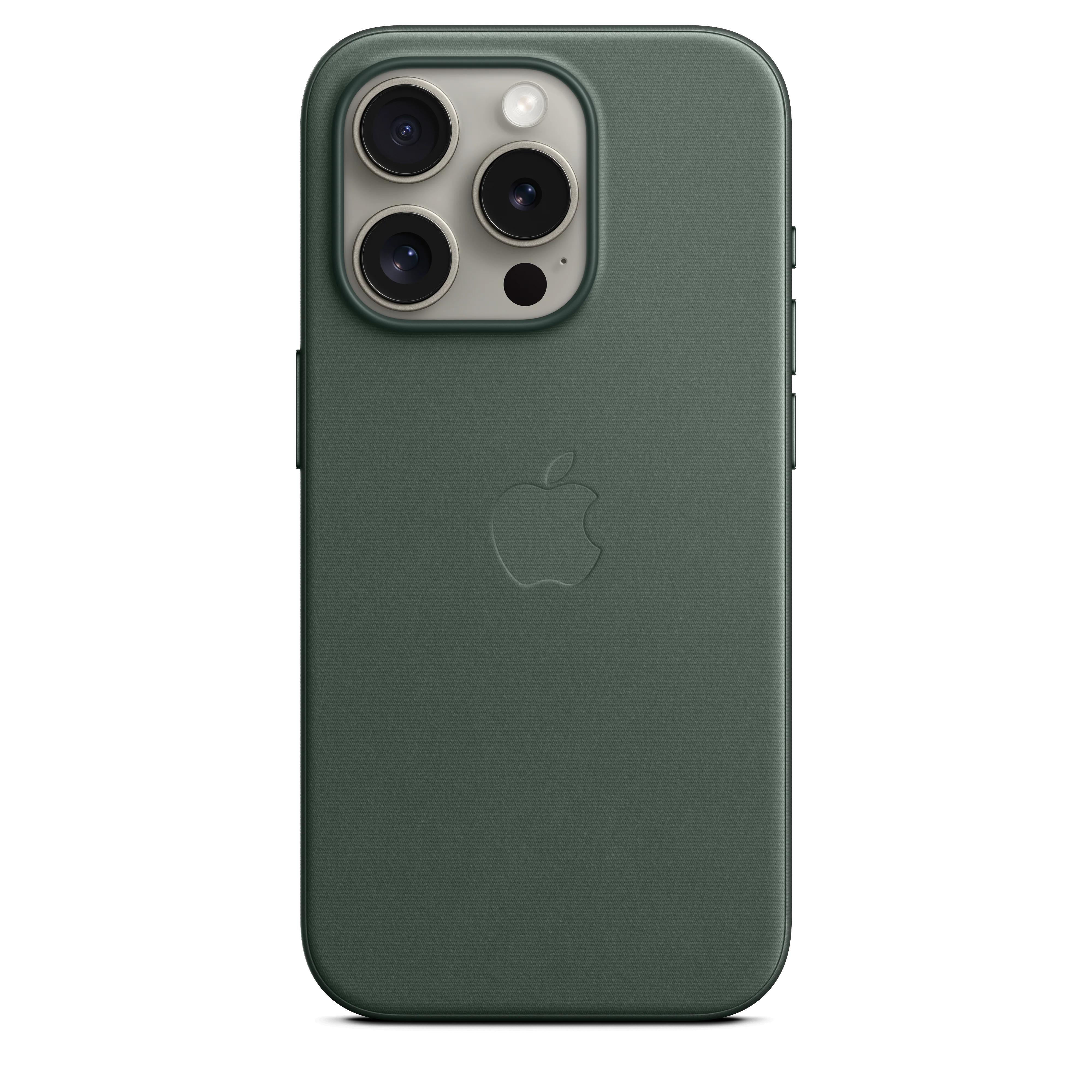 Funda para iPhone 15 Pro de trenzado fino con MagSafe - Verde perenne
