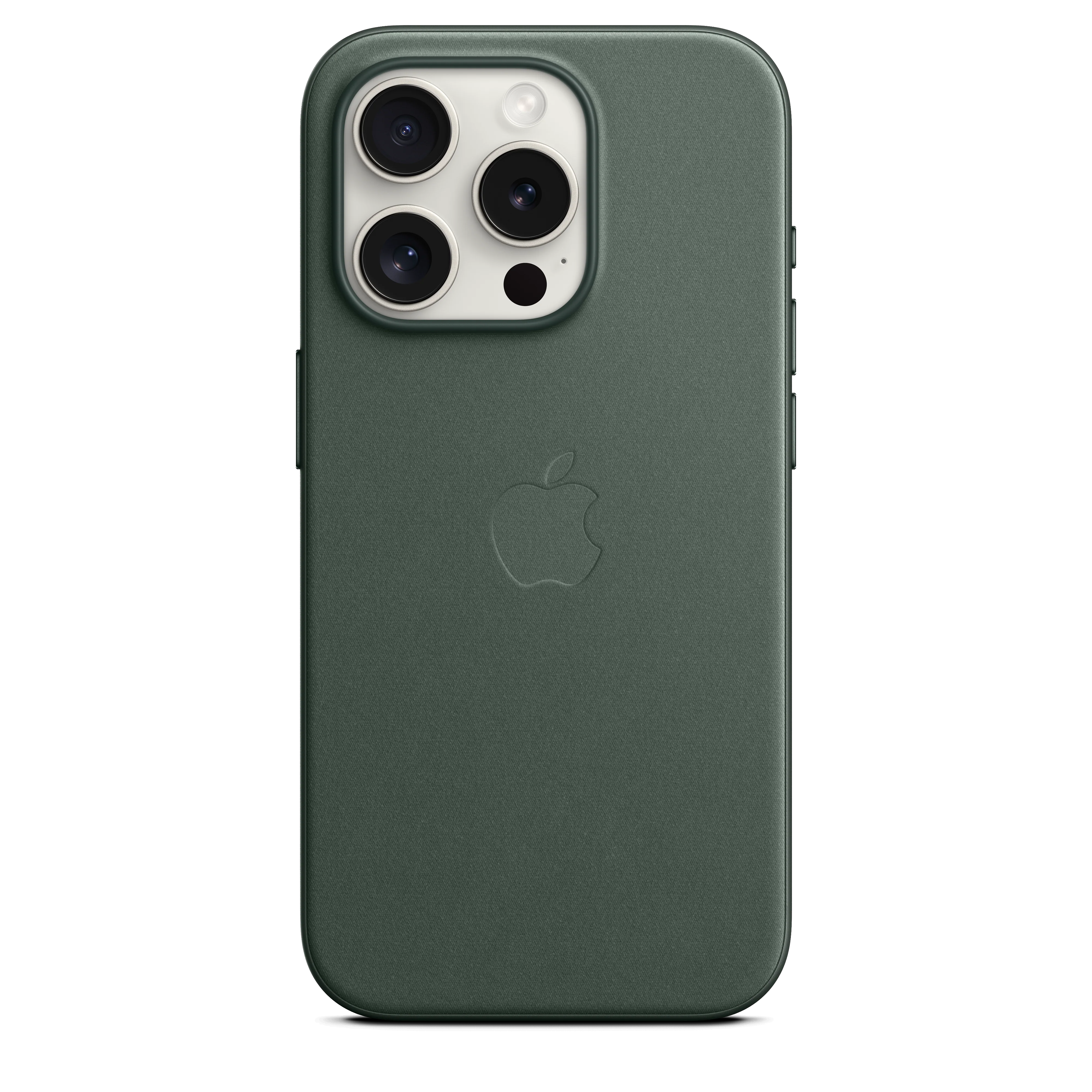 Funda para iPhone 15 Pro de trenzado fino con MagSafe - Verde perenne - Image 3