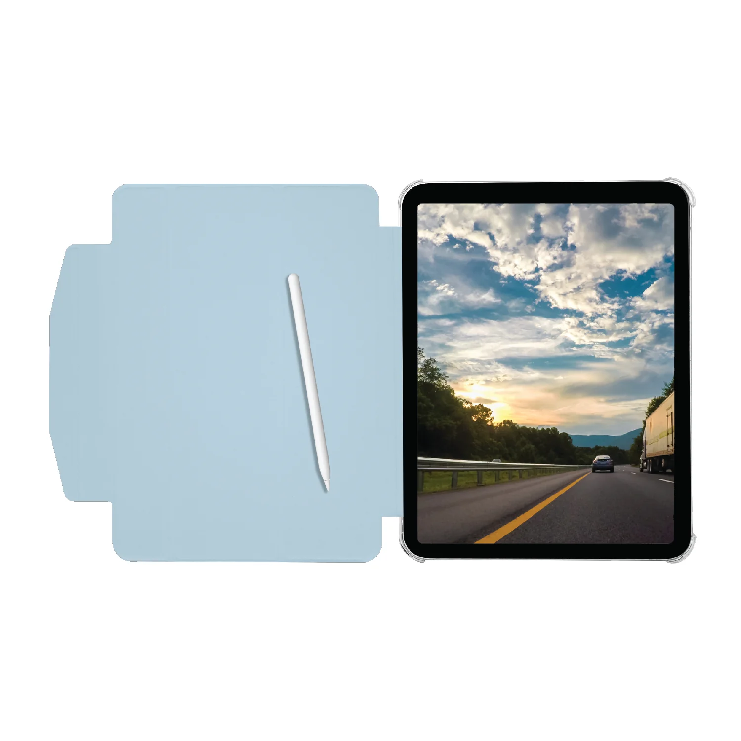 Funda para iPad Air de 13 pulgadas M2/M3 de Macally - Celeste - Image 9