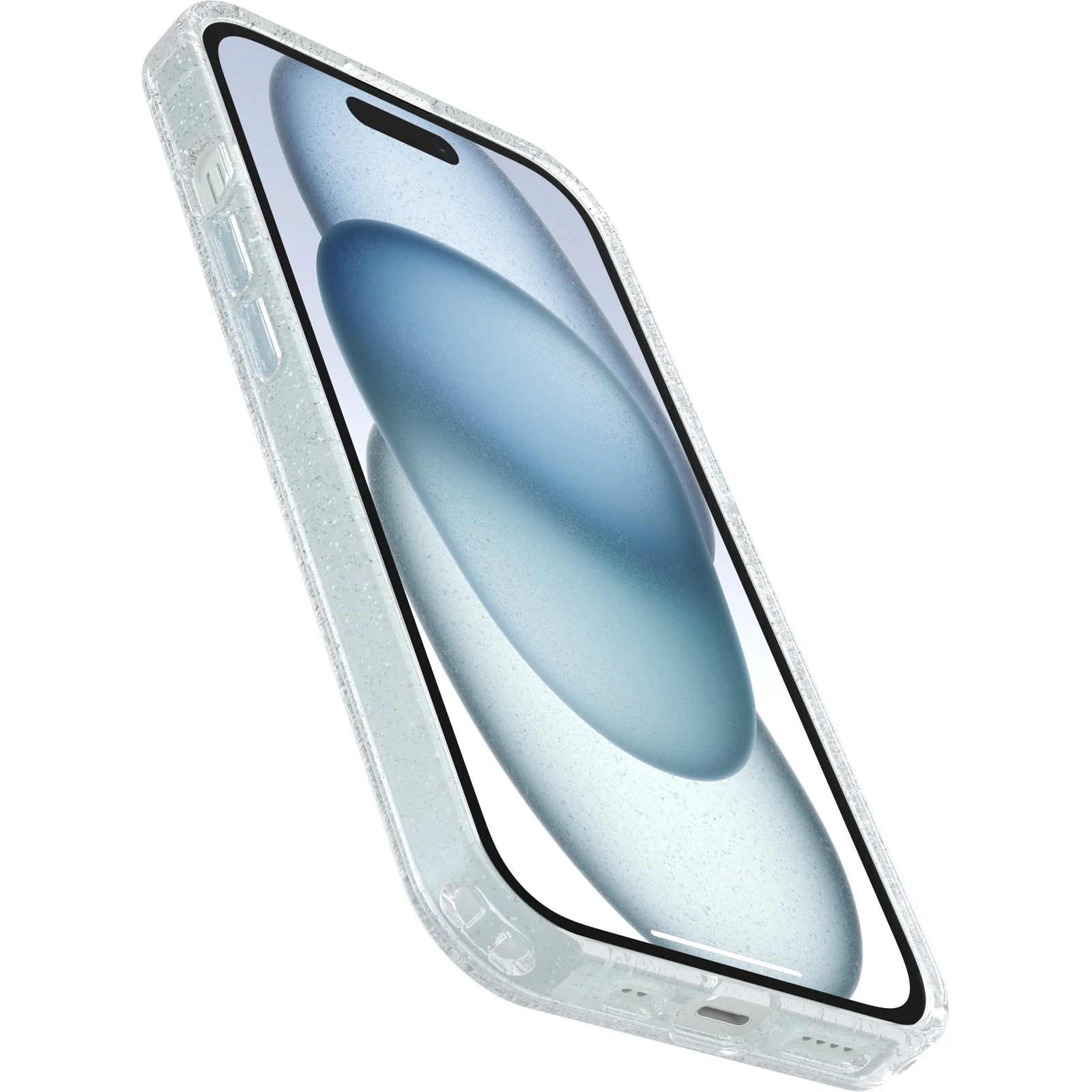 Funda para iPhone 13/14/15/16e Symmetry Clear Series para MagSafe de OtterBox - Stardust (Purpurina Transparente) - Image 3
