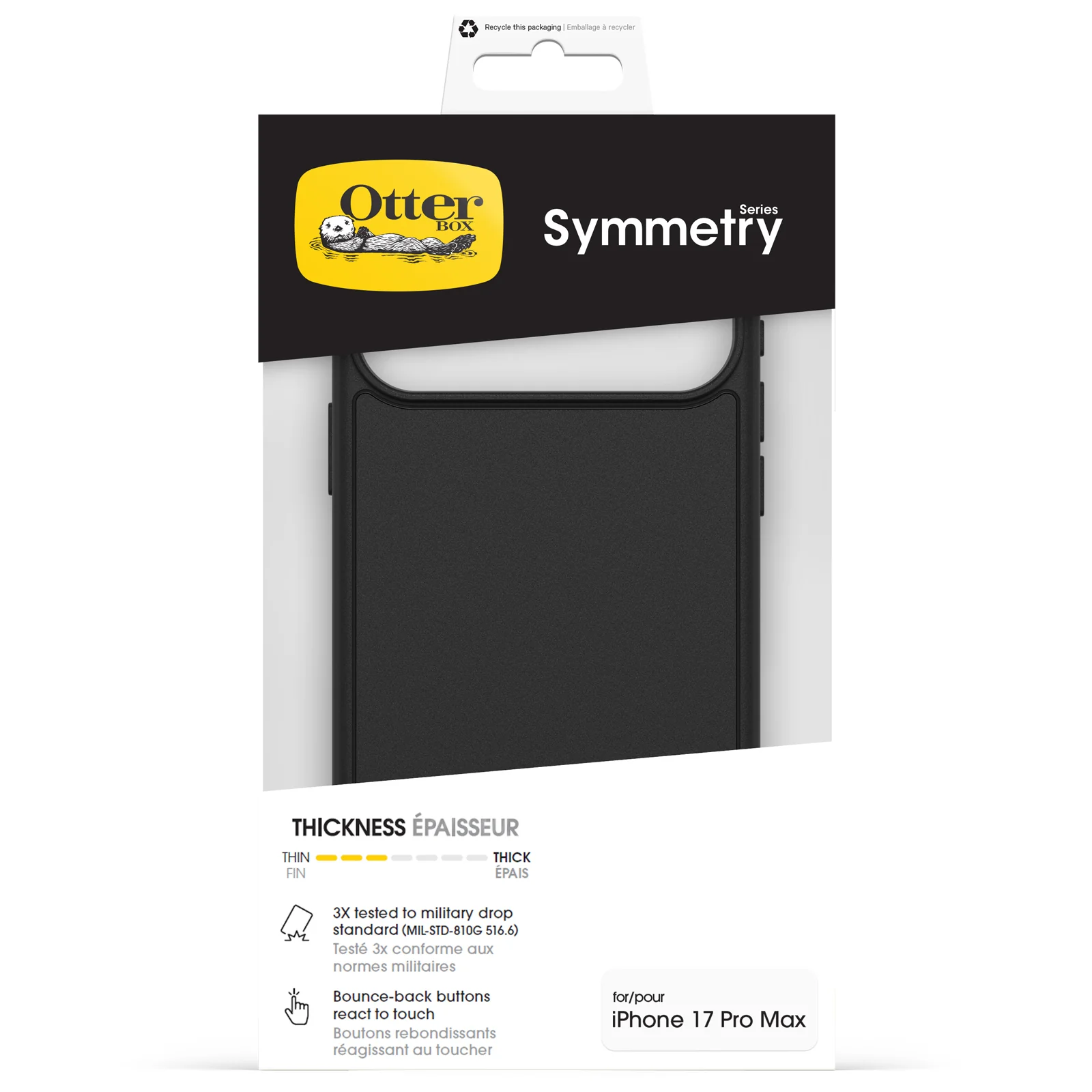 Funda para iPhone 17 Pro Max Symmetry Series MagSafe de OtterBox - Negro - Image 2