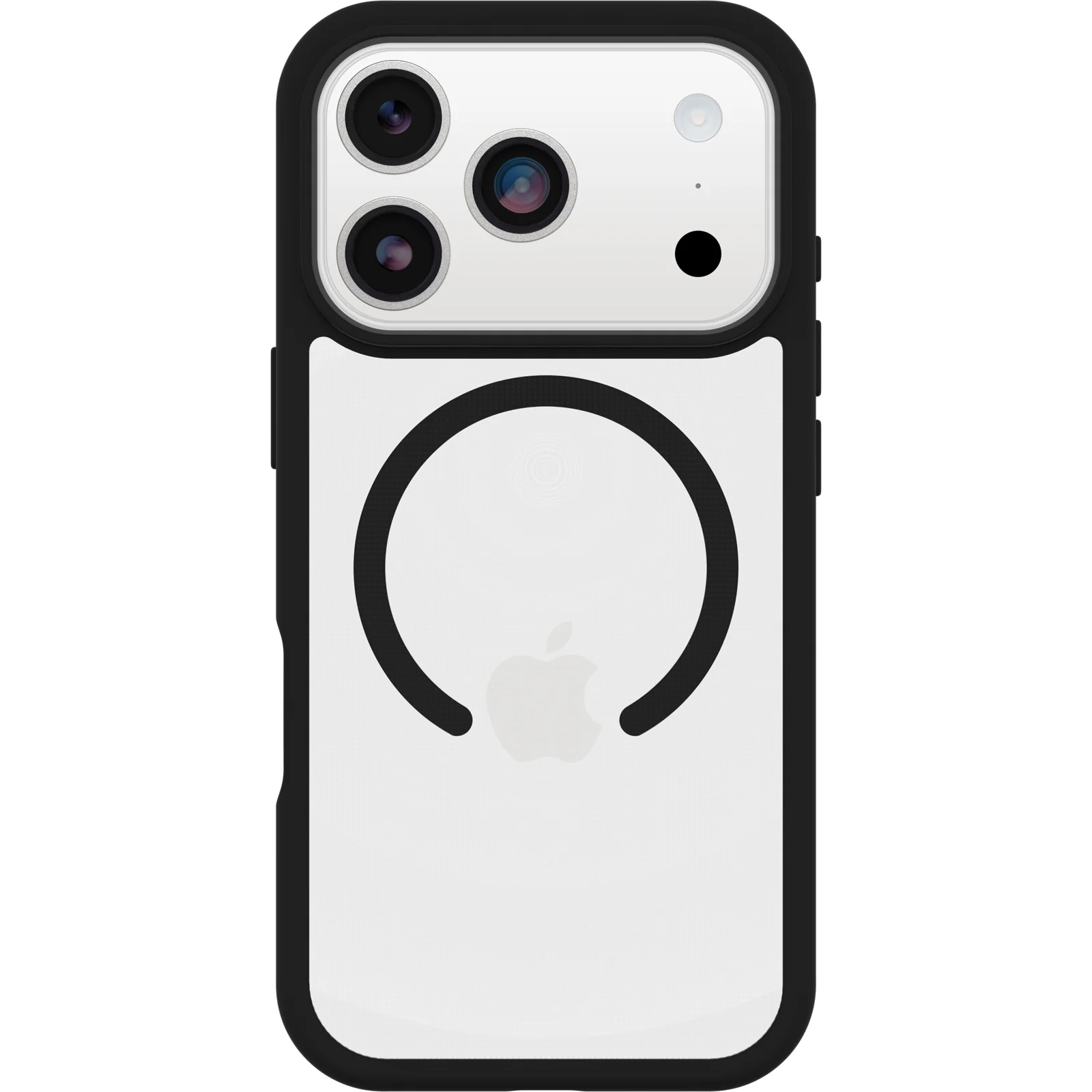 Funda para iPhone 17 Pro React Series MagSafe de OtterBox - Black Crystal (Negro/Transparente)