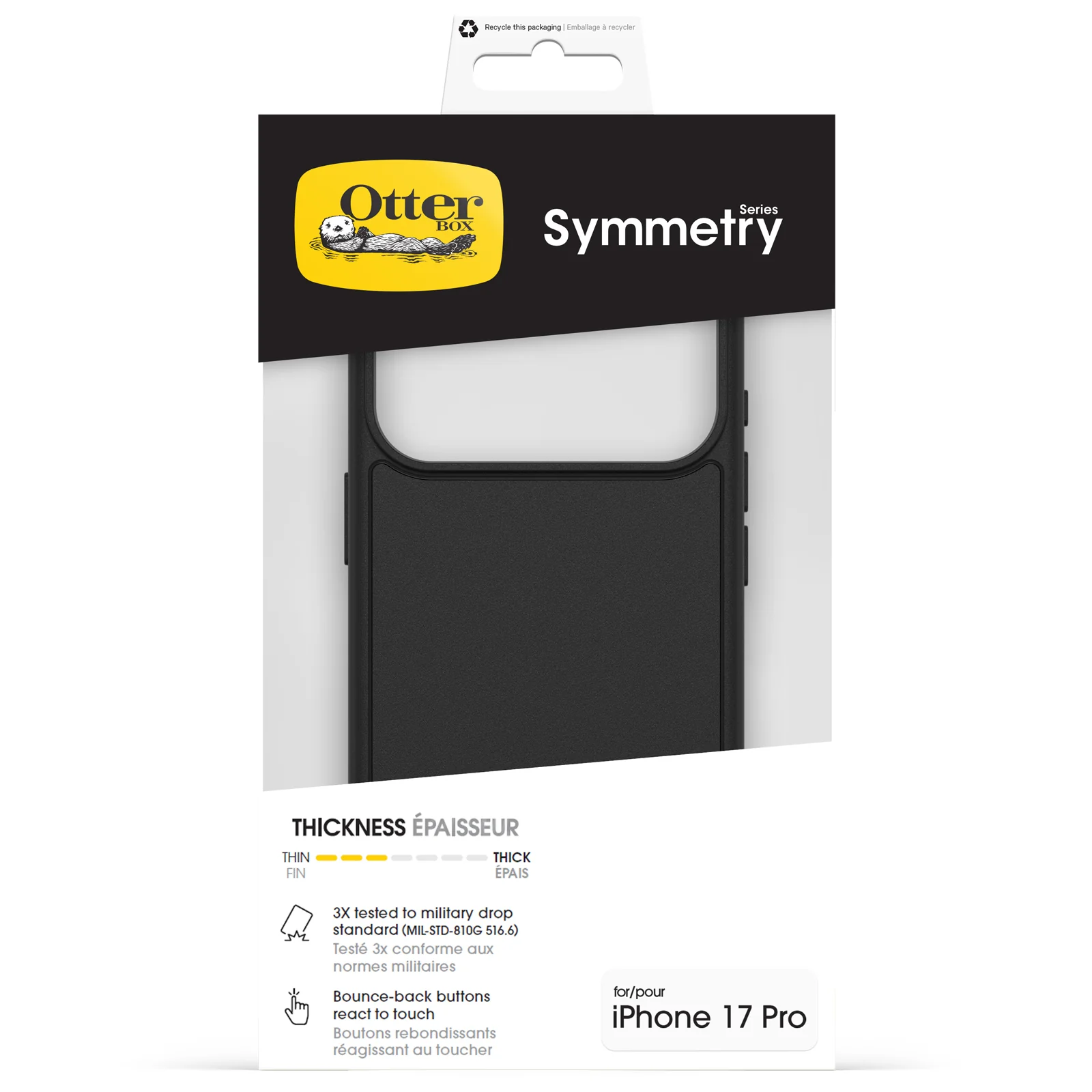 Funda para iPhone 17 Pro Symmetry Series para MagSafe de OtterBox - Negro - Image 2