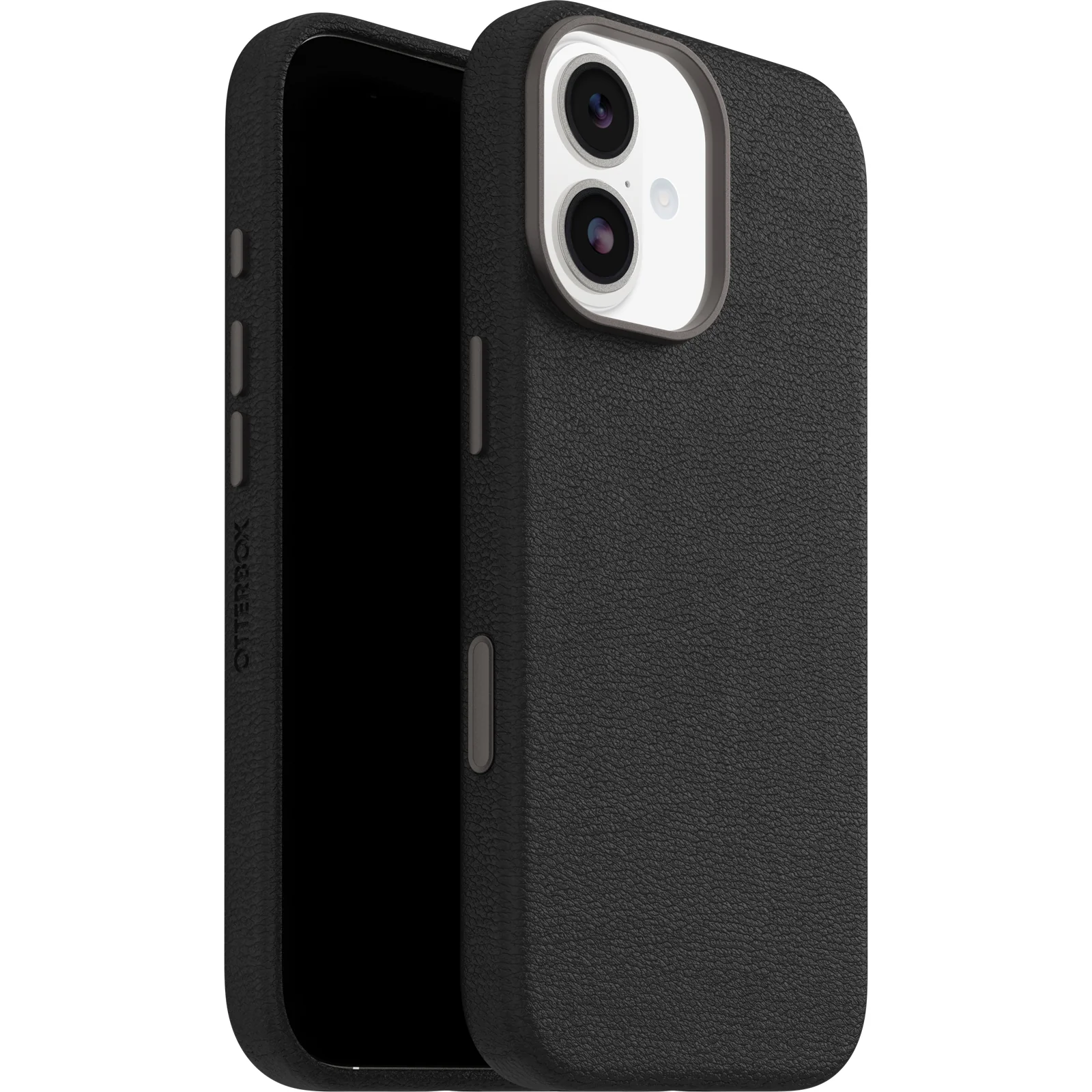 Funda para iPhone 17 Symmetry Series Cactus Leather para MagSafe de OtterBox - Noir Ash (Negro) - Image 2