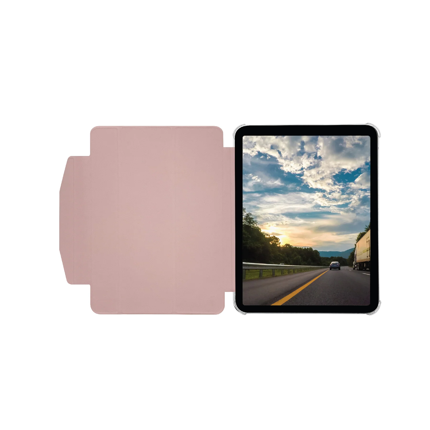 Funda-libro multiposición para iPad de 10,9 pulgadas de Macally - Rosa - Image 4