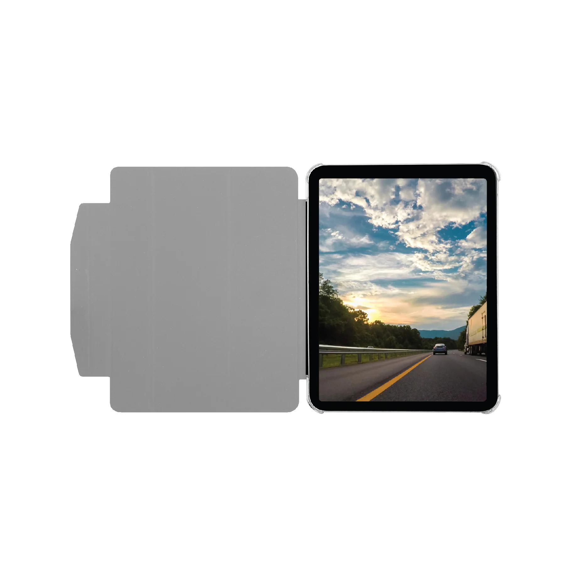 Funda-libro multiposición para iPad de 10,9 pulgadas de Macally - Plata - Image 4