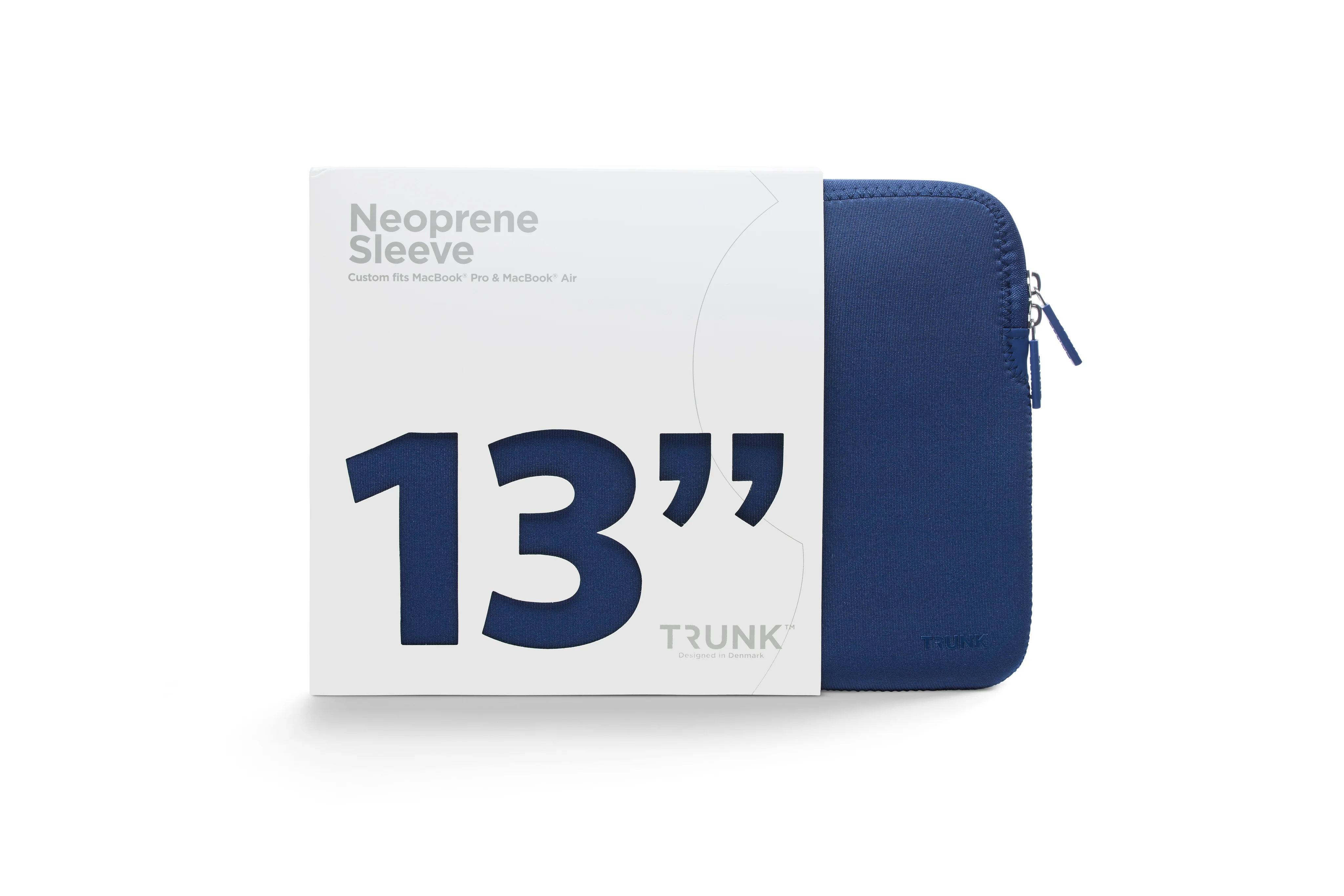 Funda para MacBook de 13 pulgadas Neoprene Sleeve de Trunk - Azul marino - Image 3
