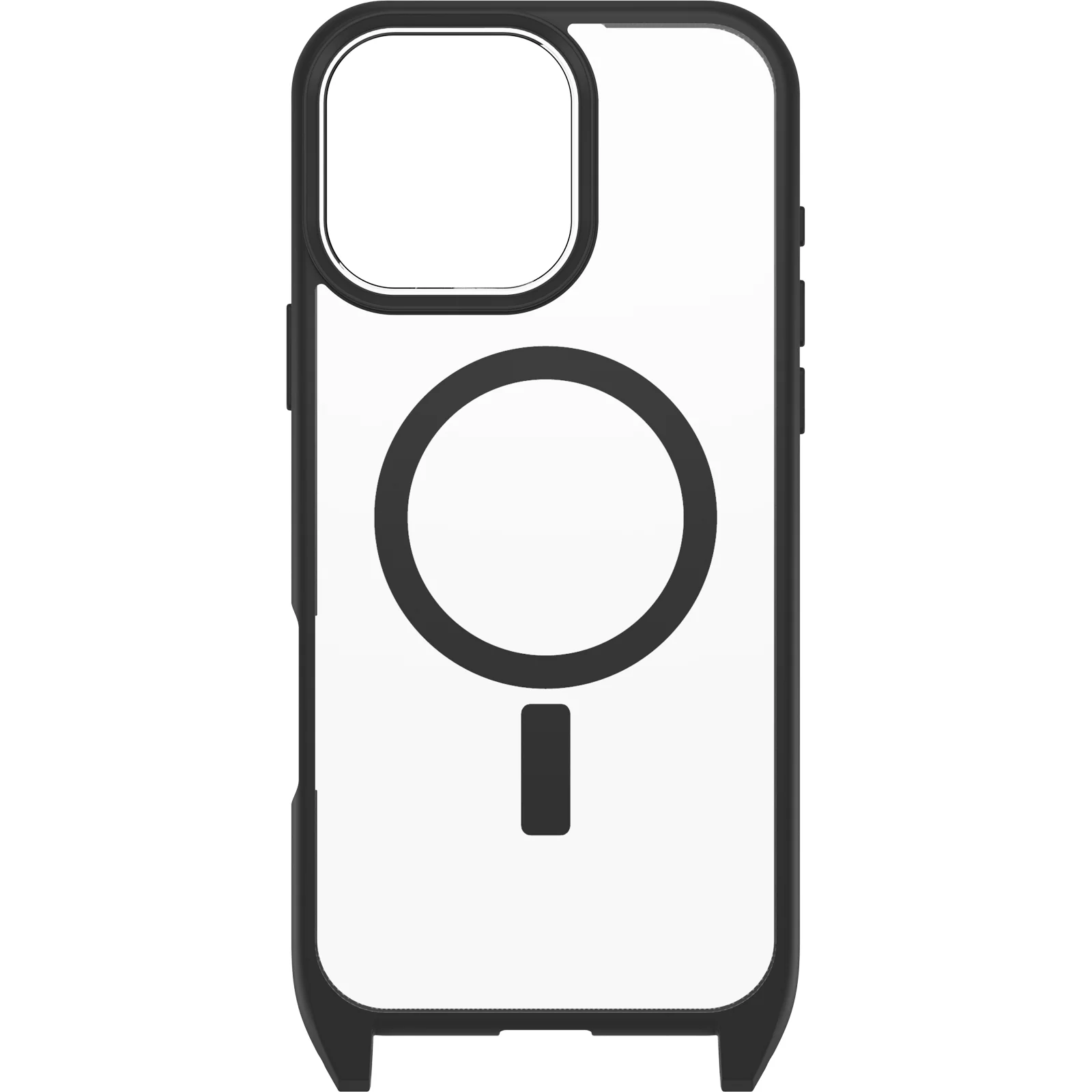 Funda para iPhone 16 Pro Max React Series Necklace MagSafe de OtterBox - Black Crystal (Negro/Transparente) - Image 2