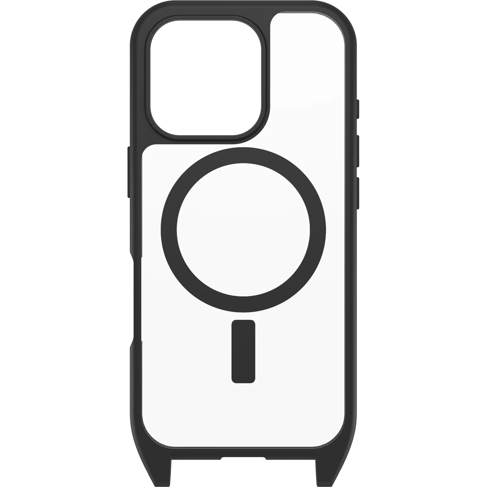 Funda para iPhone 16 Pro React Series Necklace MagSafe de OtterBox - Black Crystal (Negro/Transparente) - Image 2