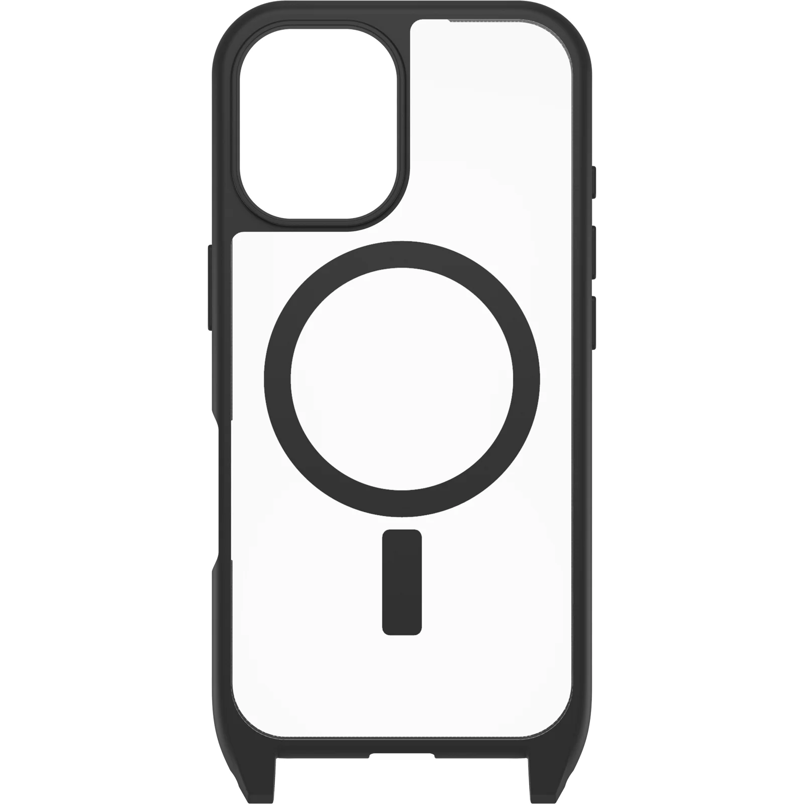 Funda para iPhone 16 React Series Necklace MagSafe de OtterBox - Black Crystal (Negro/Transparente) - Image 2