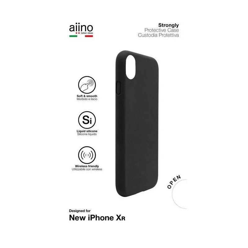 Funda para iPhone XS Max de silicona de Aiino - Negro - Image 2