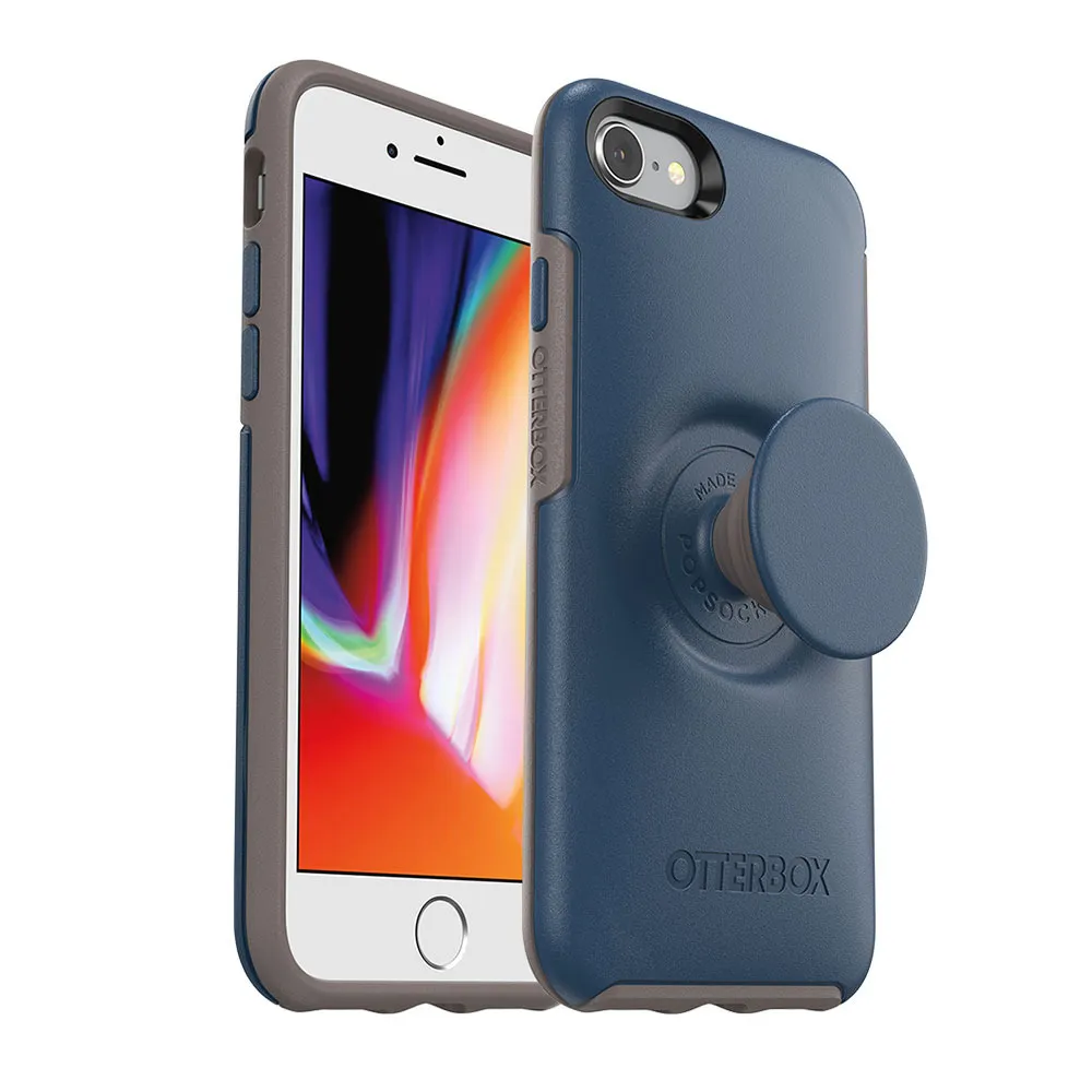 Funda para iPhone 7 Plus/8 Plus Otter + Pop Symmetry Series de OtterBox - Go To Blue (Azul/Gris) - Image 3