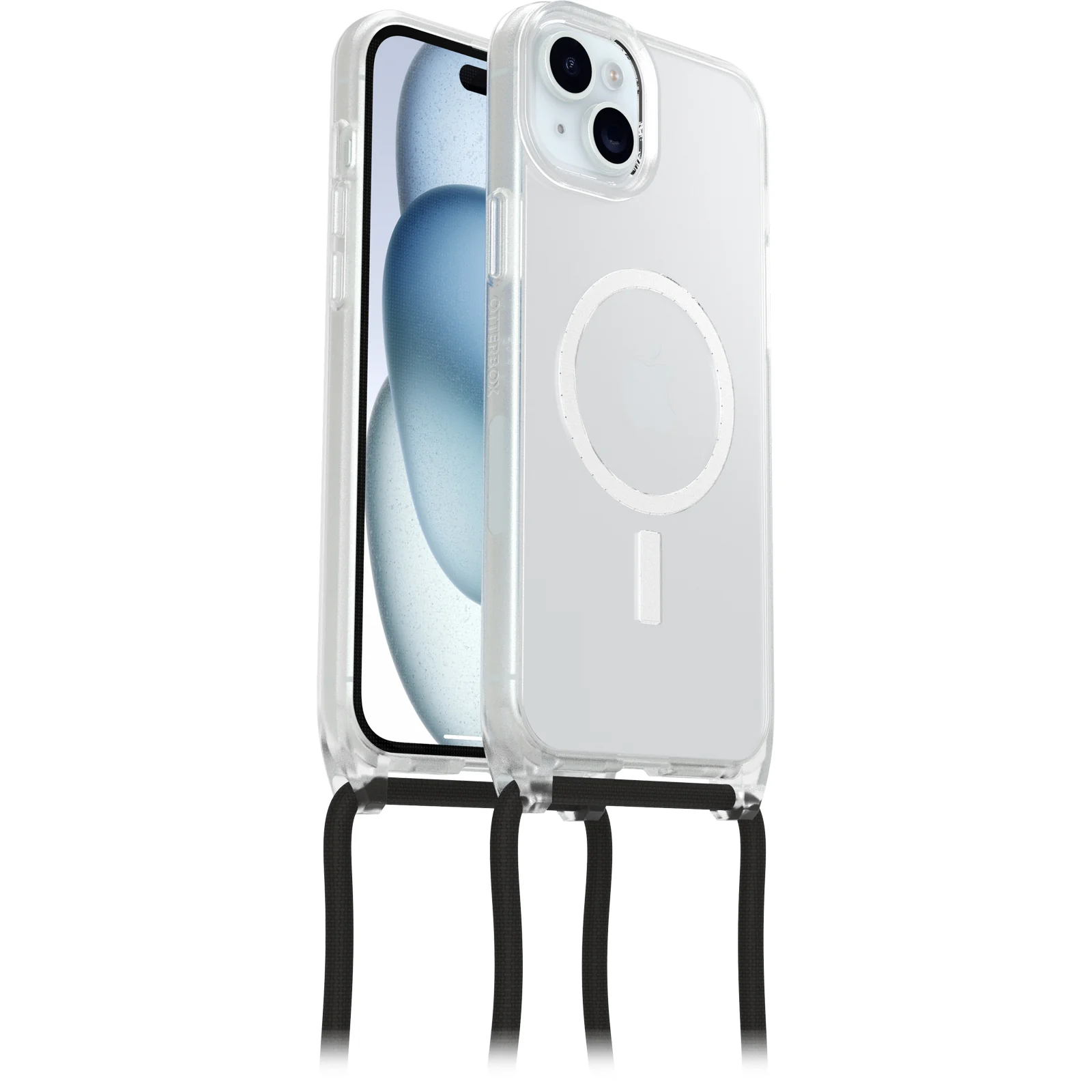 Funda para iPhone 15 Plus React Series Necklace MagSafe de OtterBox - Clear (Transparente) - Image 4