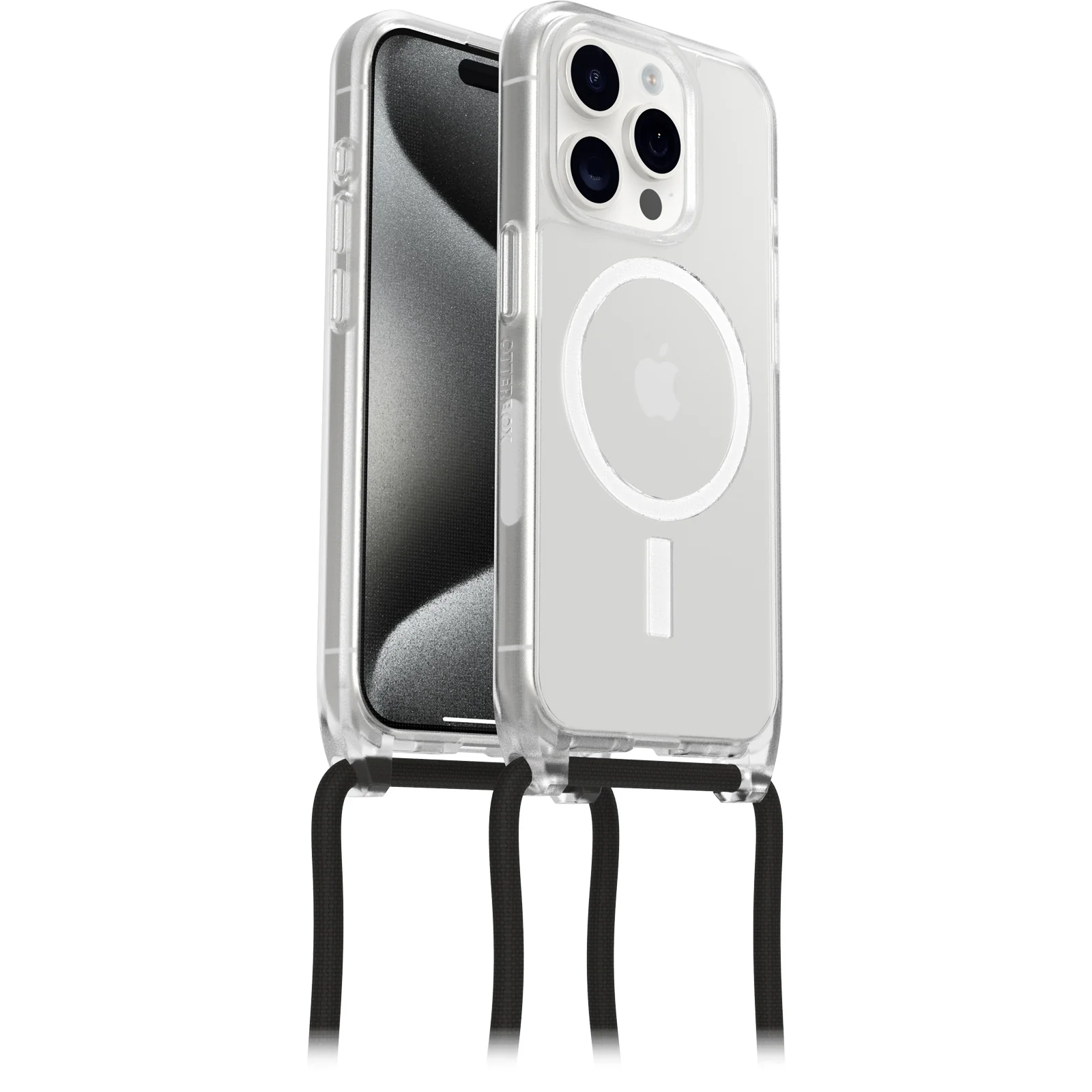 Funda para iPhone 15 Pro React Series Necklace MagSafe de OtterBox - Clear (Transparente) - Image 4