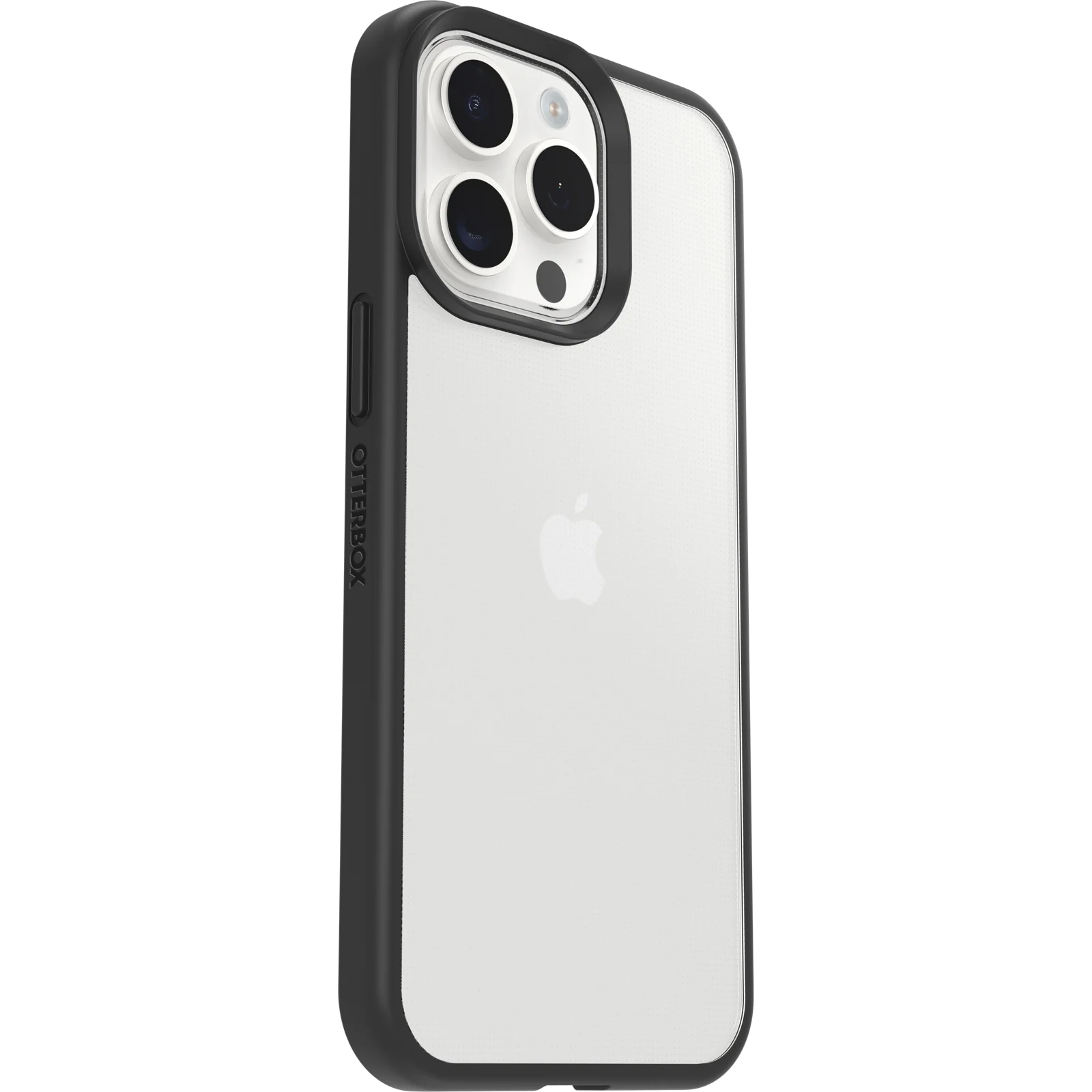 Funda para iPhone 15 Pro Max React Series de OtterBox - Black Crystal (Negro/Transparente) - Image 2