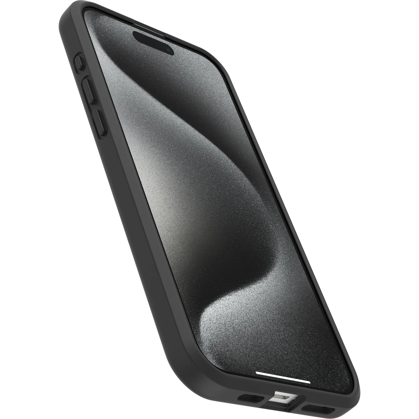Funda para iPhone 15 Pro Max React Series de OtterBox - Black Crystal (Negro/Transparente) - Image 3