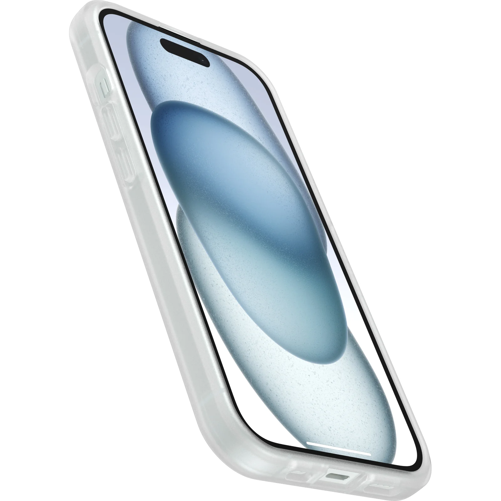 Funda para iPhone 15 React Clear Series de OtterBox - Stardust (Purpurina Transparente) - Image 3