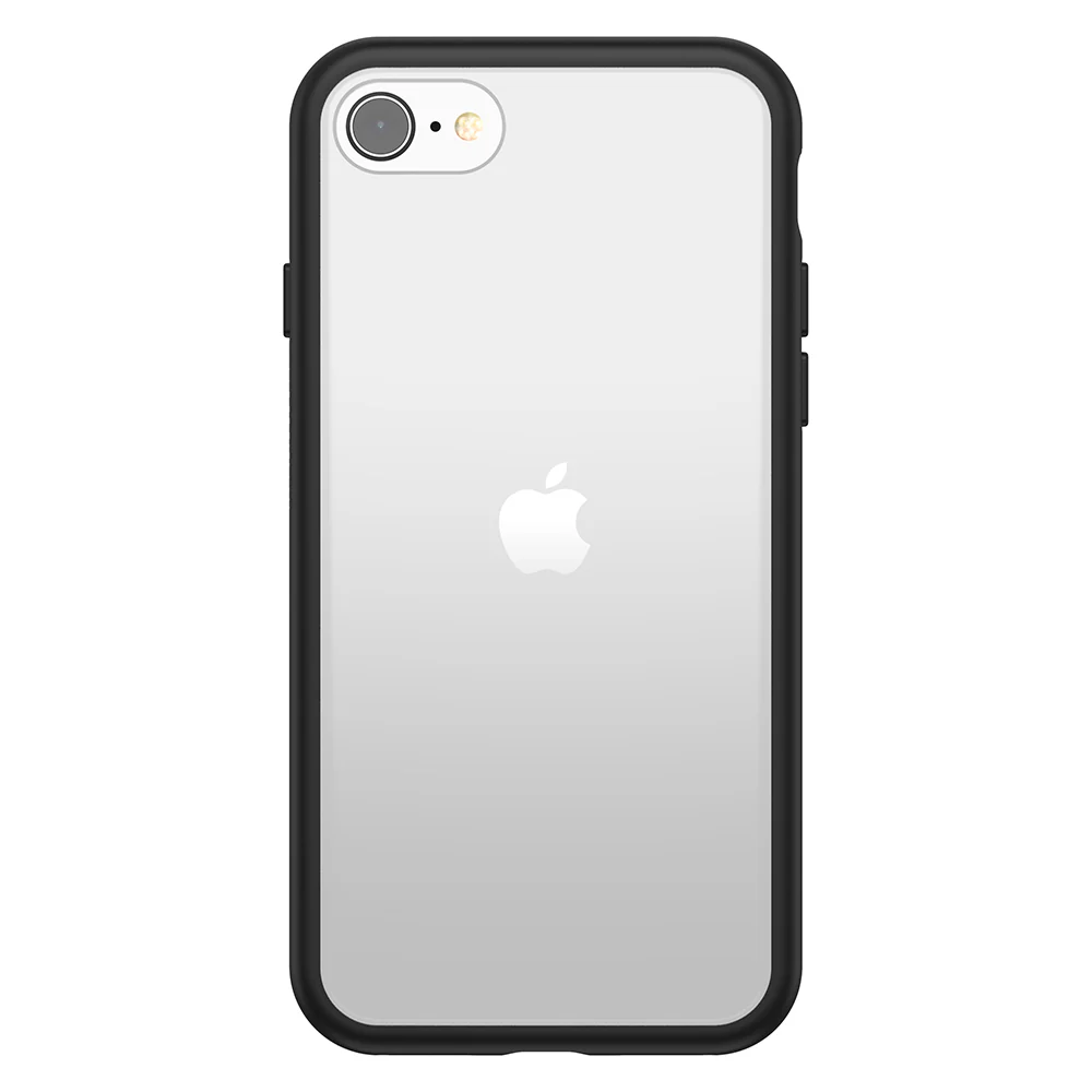 Funda para iPhone 7/8/SE (2.ª gen)/SE (3.ª gen) React Series de OtterBox - Black Crystal (Negro/Transparente)