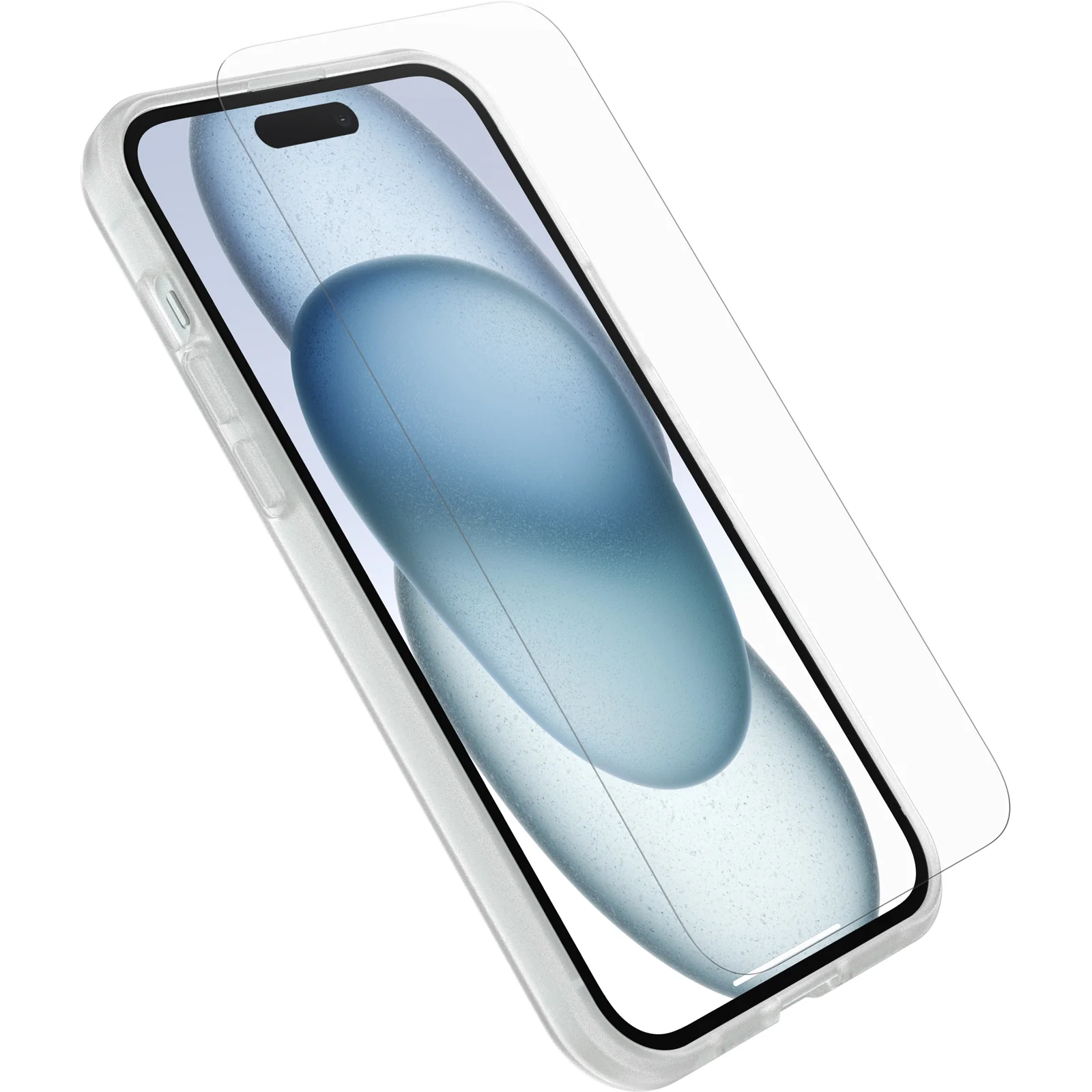 Funda para iPhone 15 Plus React Series + Protector de pantalla OtterBox Glass de OtterBox - Clear (Transparente)