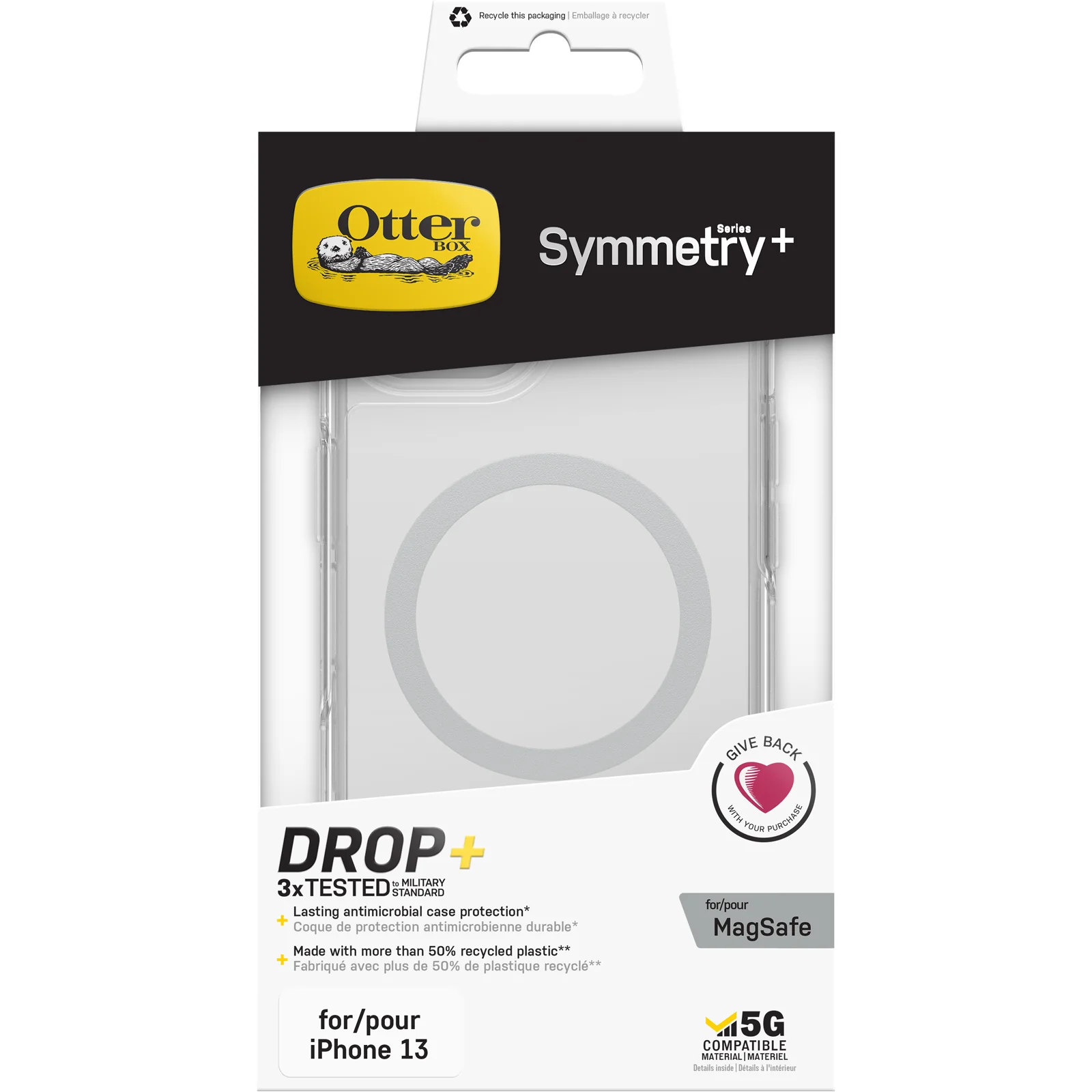 Funda para iPhone 13 Symmetry Clear Series para MagSafe de OtterBox - Clear (Transparente) - Image 8