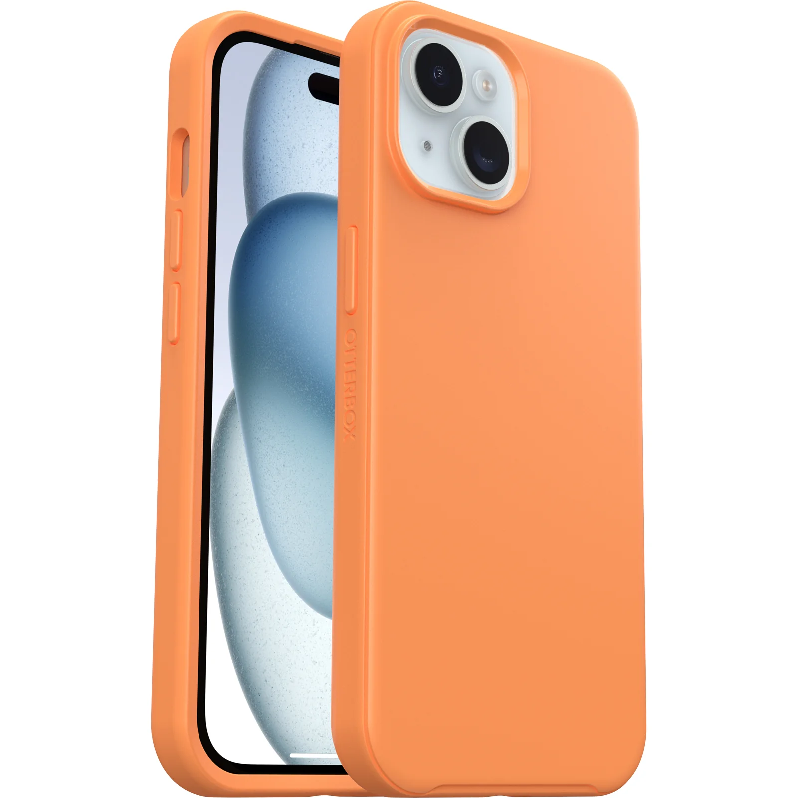 Funda para iPhone 15 Symmetry Series para MagSafe de OtterBox - Sunstone (Naranja) - Image 3