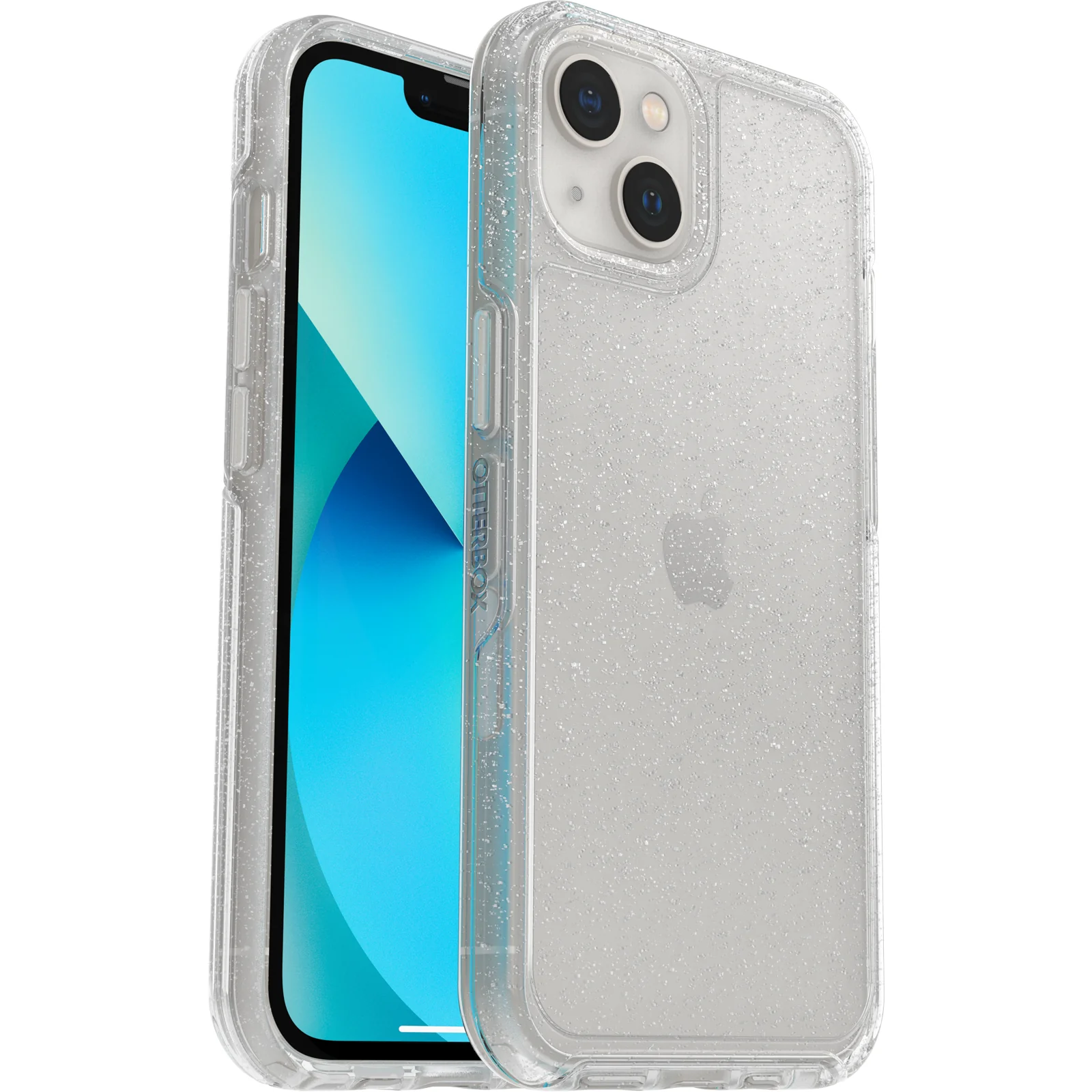 Funda para iPhone 13 mini Symmetry Clear Series de OtterBox - Stardust (Purpurina Transparente) - Image 3