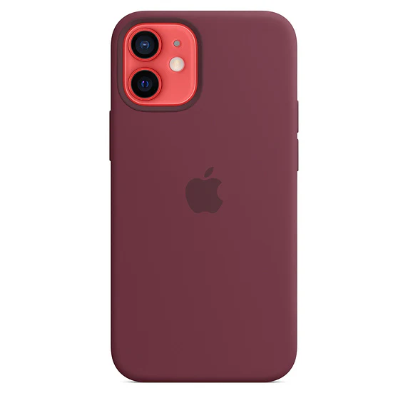 Funda para iPhone 12 mini de silicona con MagSafe - Ciruela - Image 3