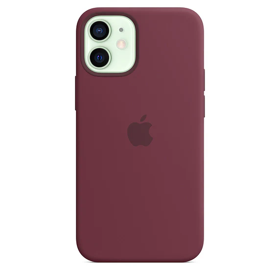Funda para iPhone 12 mini de silicona con MagSafe - Ciruela - Image 4