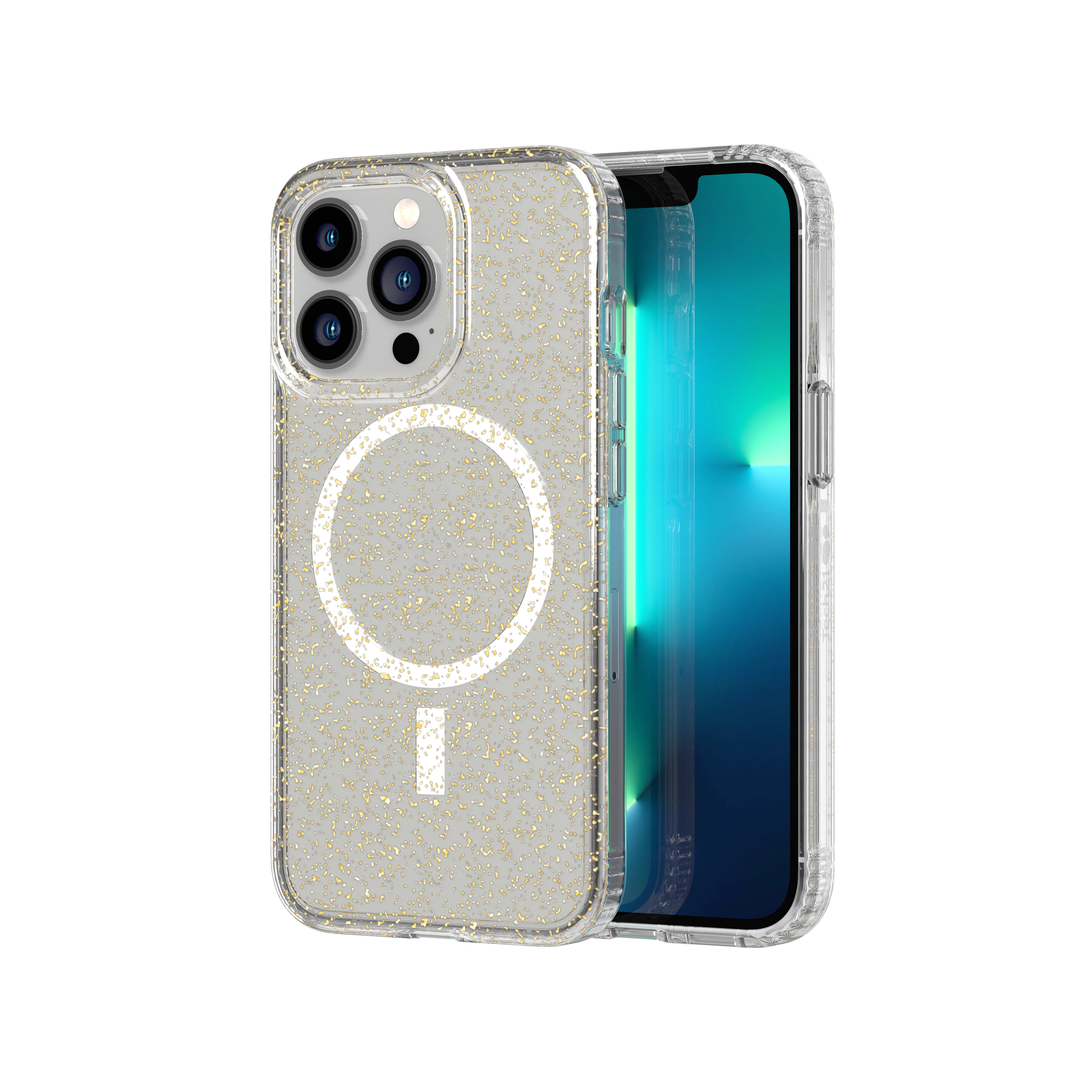 Funda para iPhone 13 Pro de Tech21 - Transparente/Dorado - Image 5