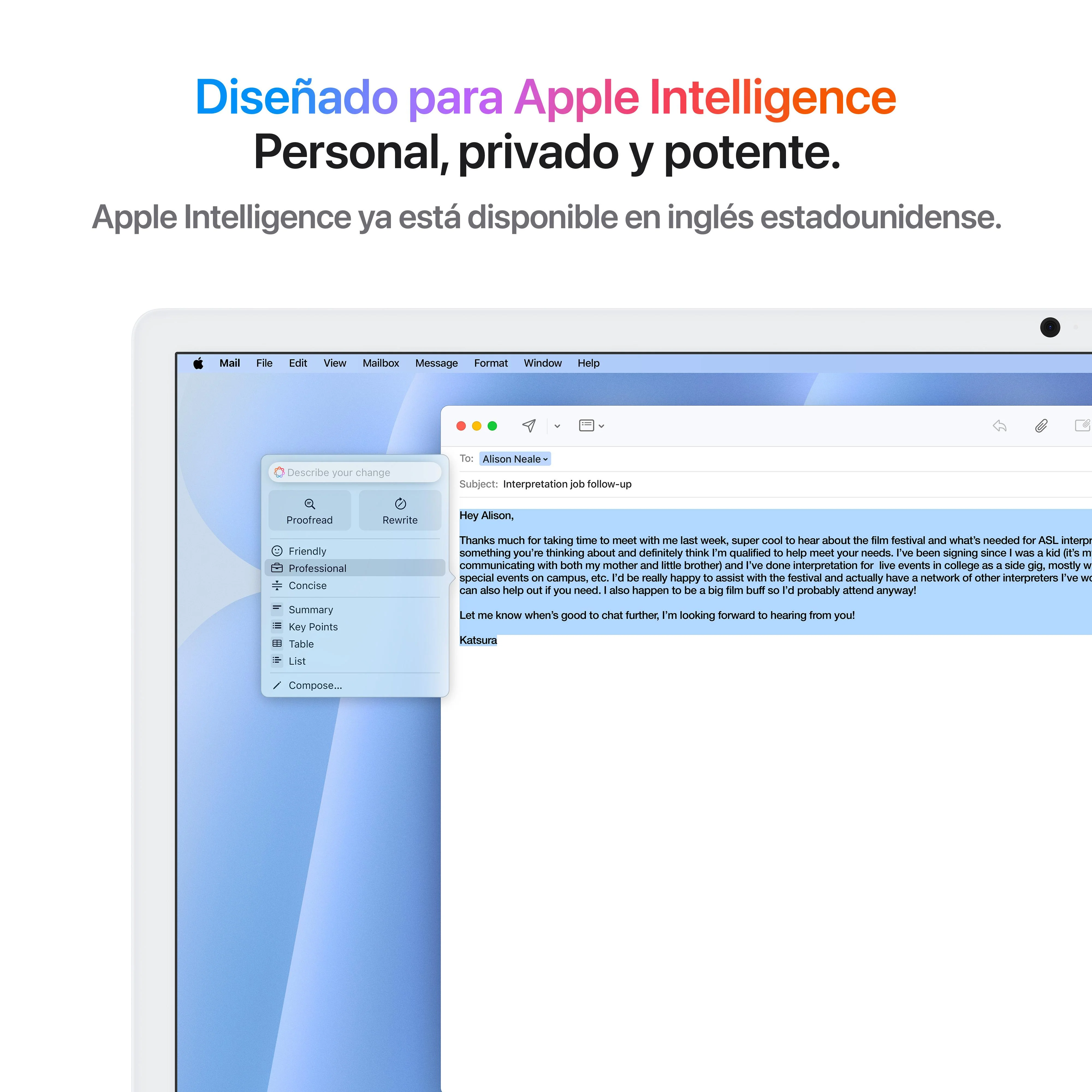 iMac con pantalla Retina 4,5K de 24 pulgadas: Chip M4 de Apple con CPU de 10 núcleos y GPU de 10 núcleos, 512 GB SSD - Azul - Image 5
