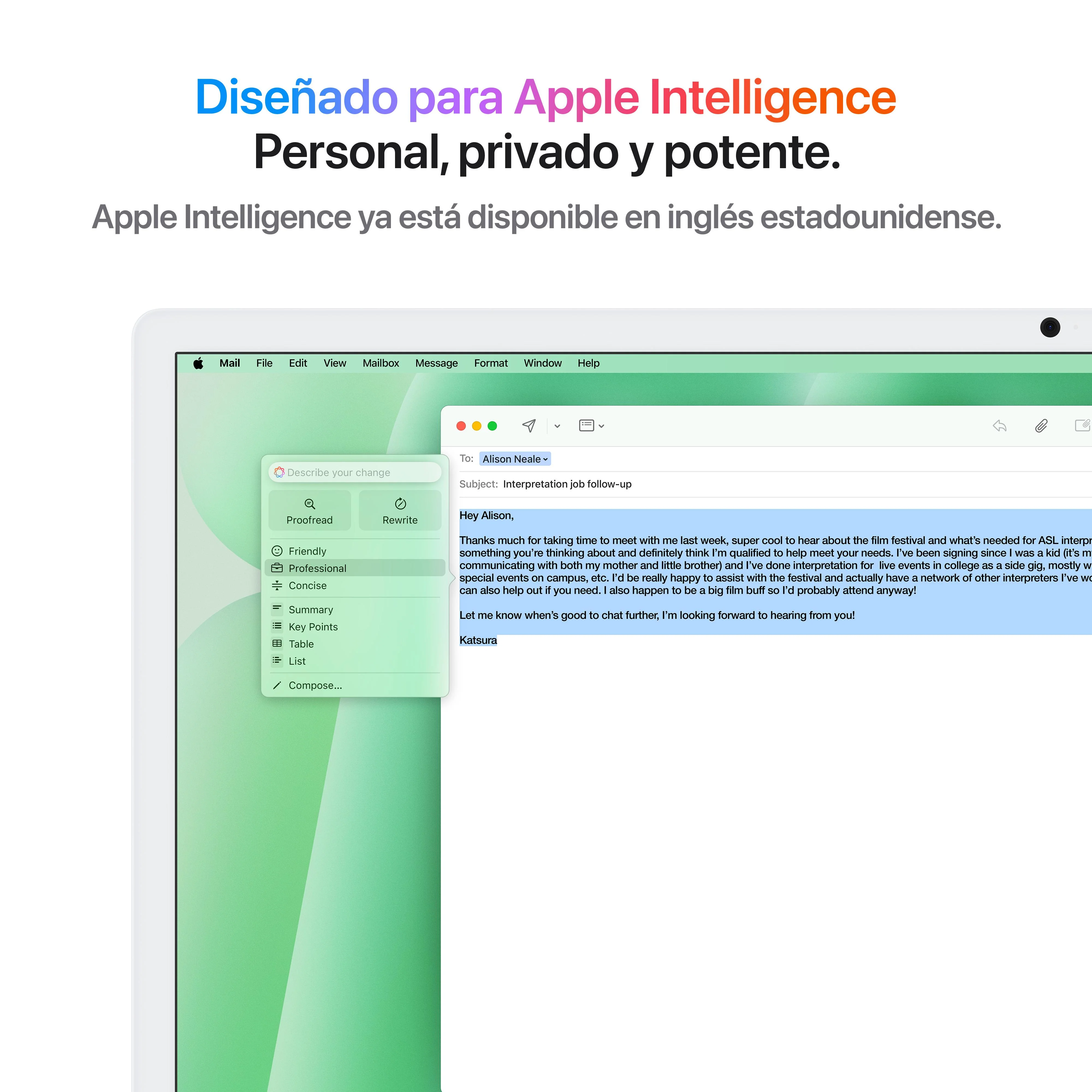 iMac con pantalla Retina 4,5K de 24 pulgadas: Chip M4 de Apple con CPU de 8 nĂșcleos y GPU de 8 nĂșcleos, 256 GB SSD - Verde - Image 5
