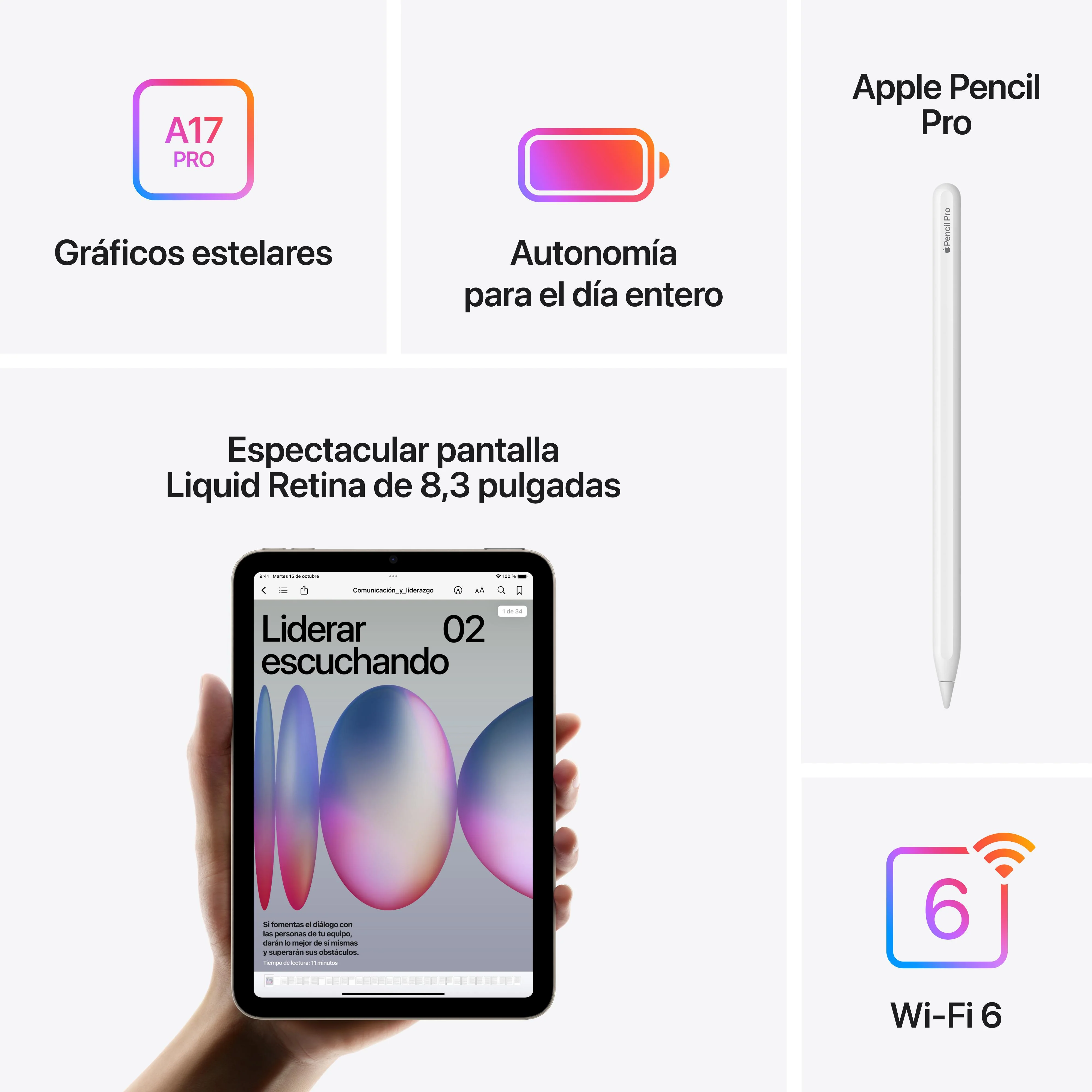 iPad mini Wi-Fi 512 GB - Gris espacial (A17 Pro) - Image 7