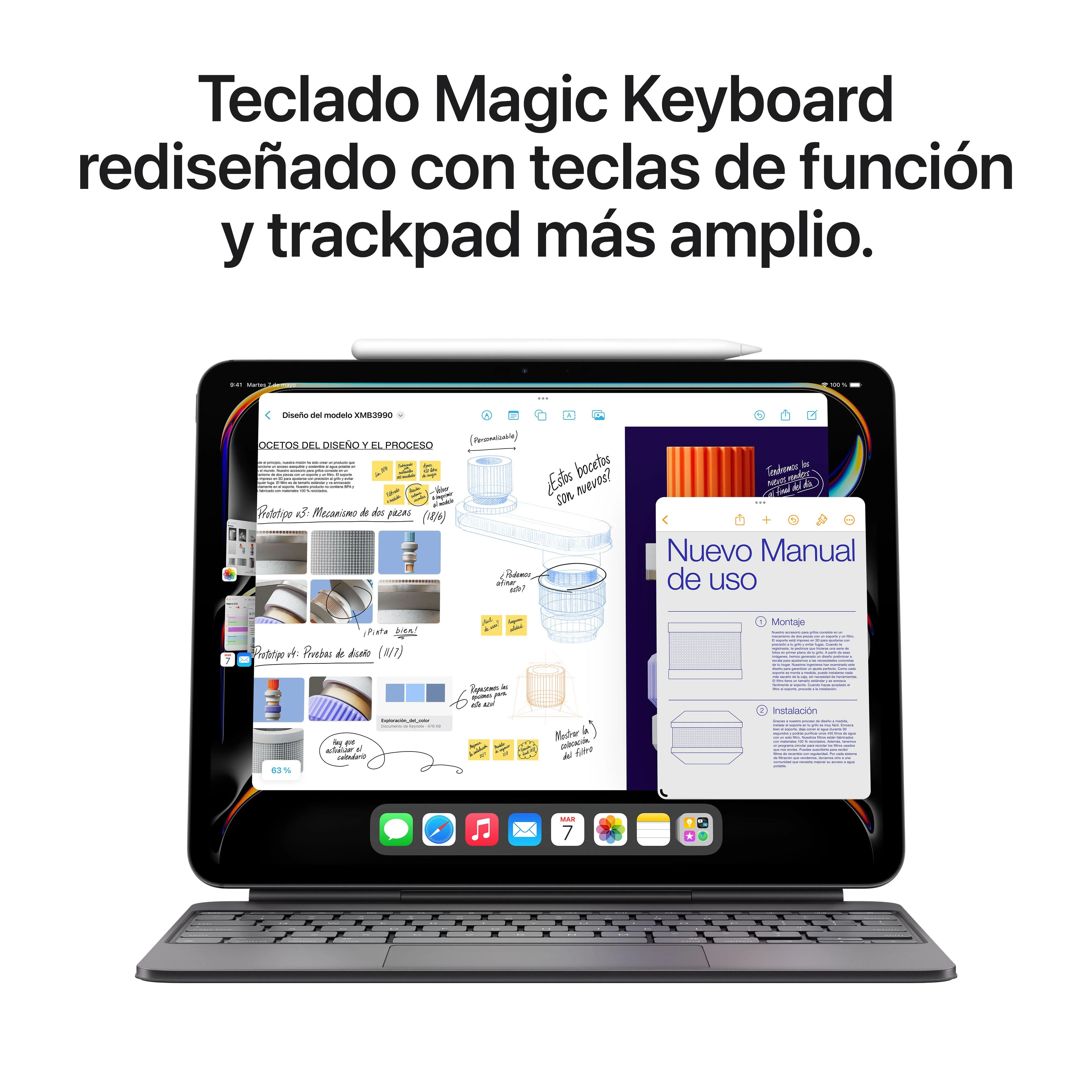 iPad Pro de 11 pulgadas Wi-Fi 2 TB Vidrio estándar - Plata (M4) - Image 8