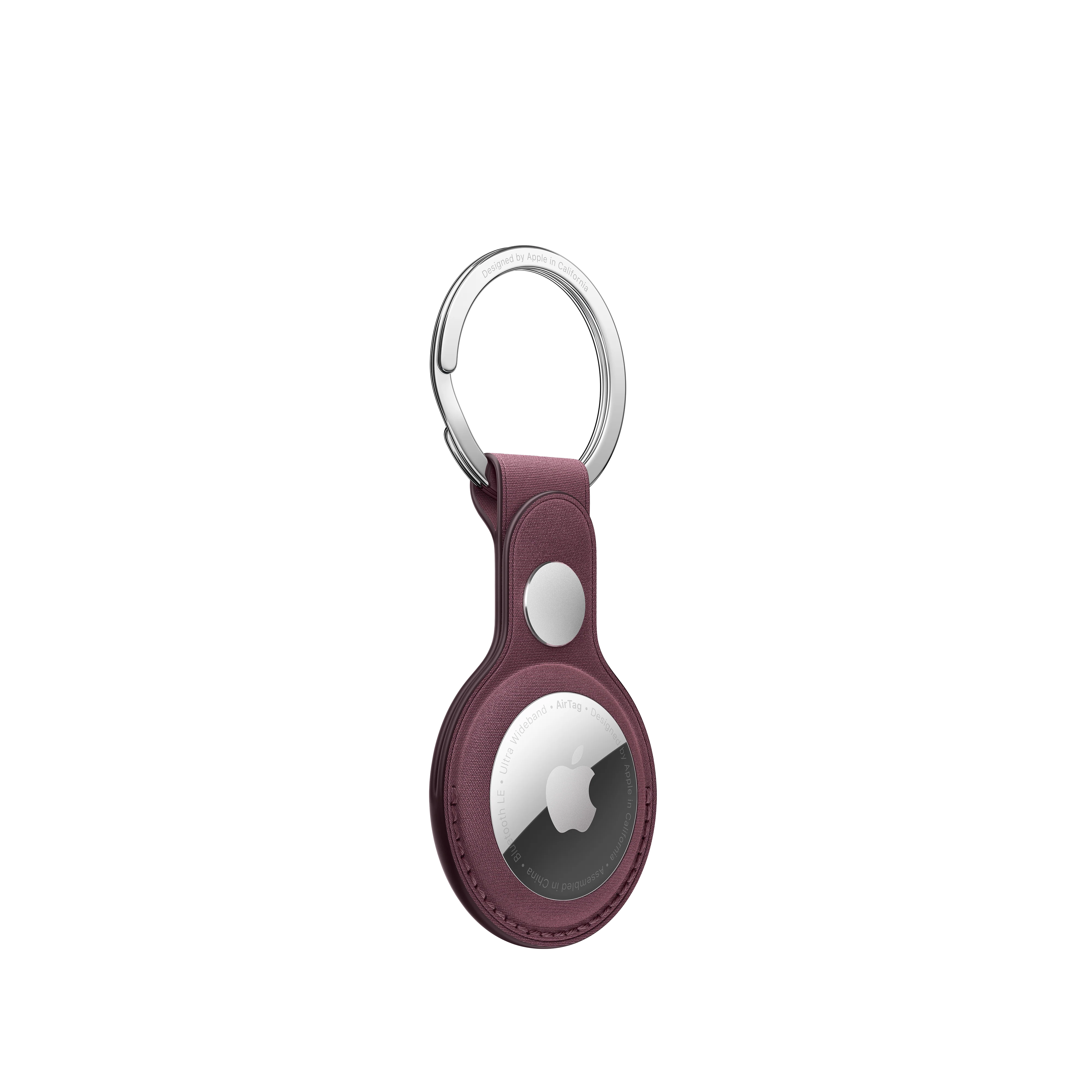 Llavero de trenzado fino para el AirTag - Rojo mora - Image 3