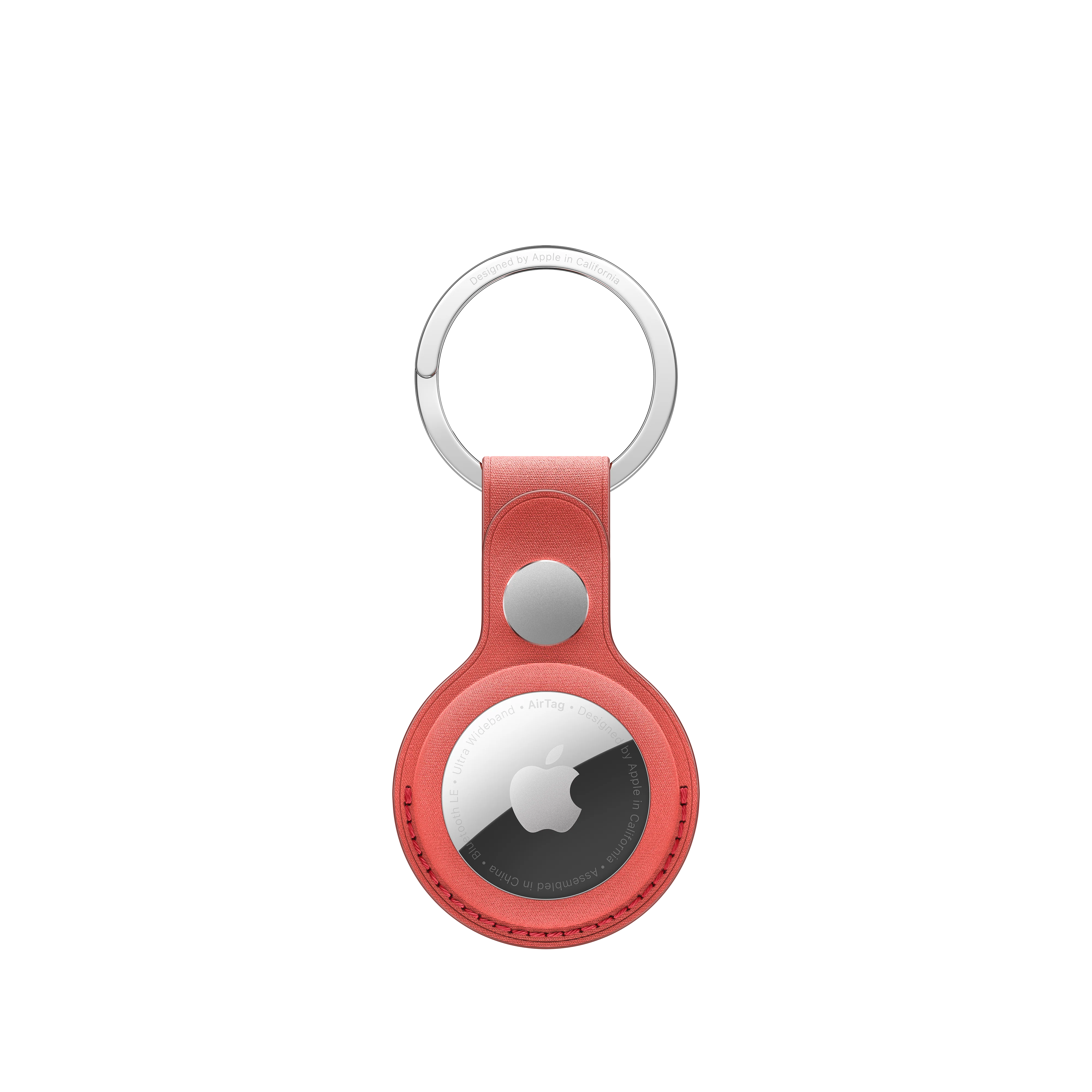Llavero de trenzado fino para el AirTag - Coral