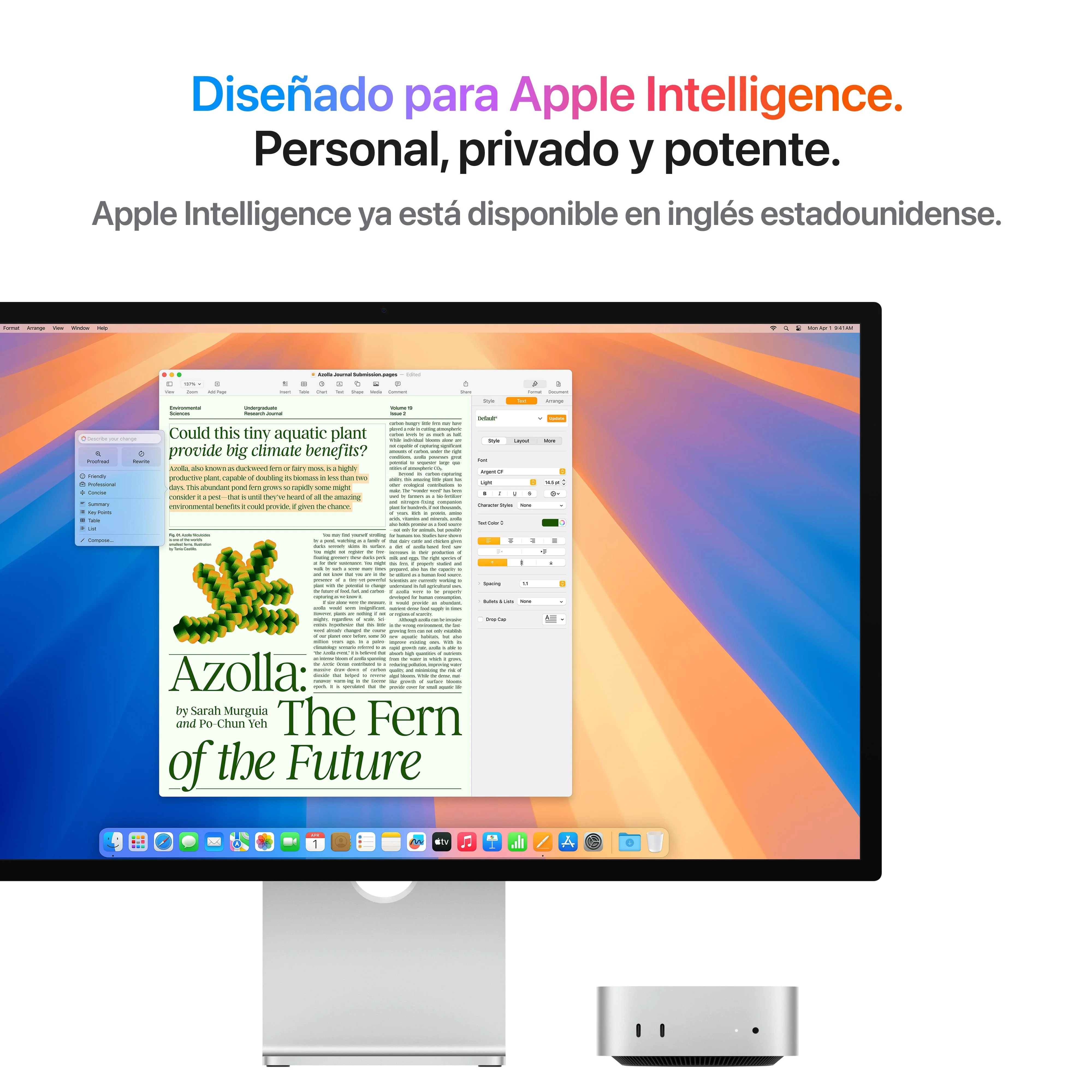Mac mini: Chip M4 de Apple con CPU de 10 núcleos y GPU de 10 núcleos, 256 GB SSD - Plata - Image 4