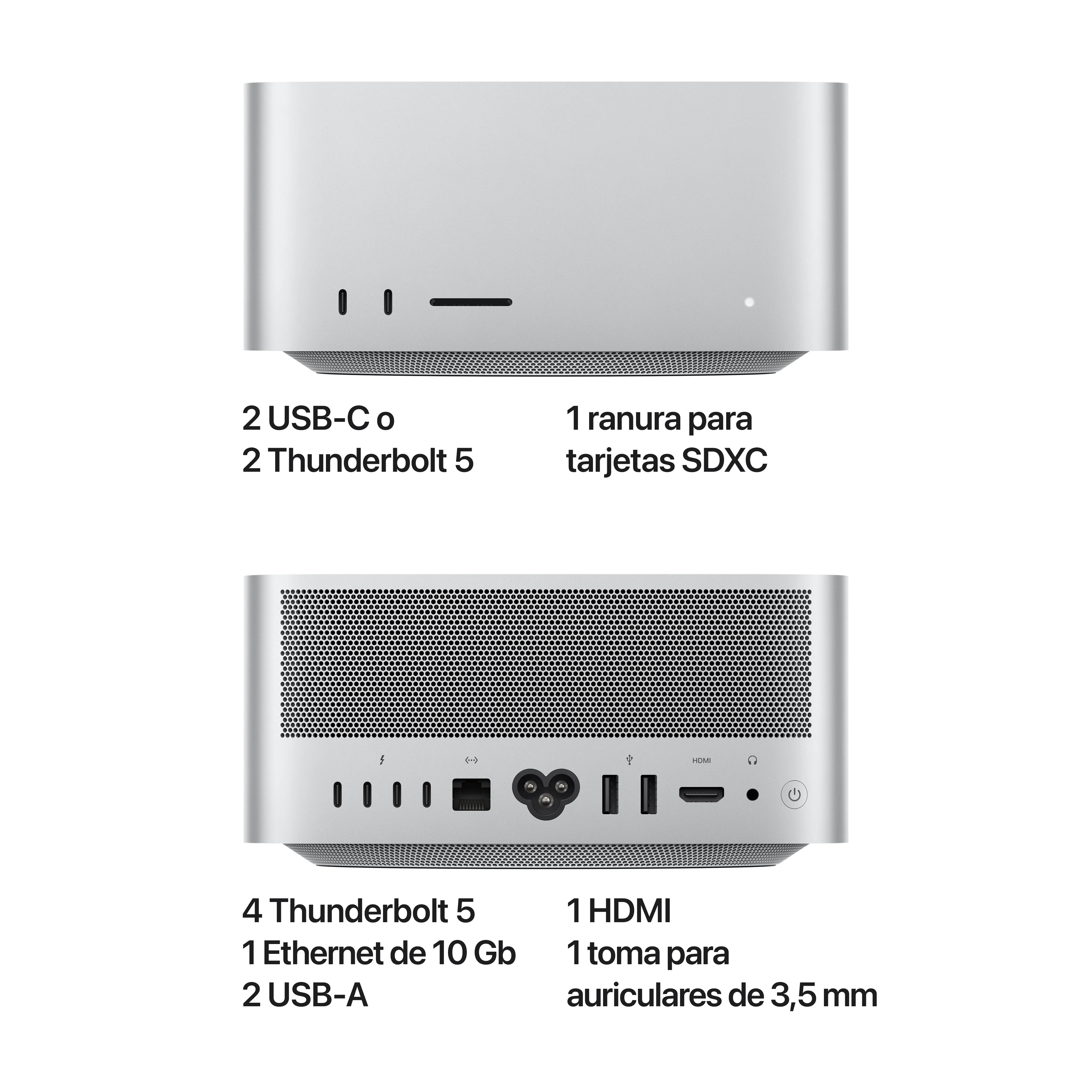 Mac Studio: Chip M4 Max de Apple con CPU de 14 núcleos y GPU de 32 núcleos, 512 GB SSD - Image 5