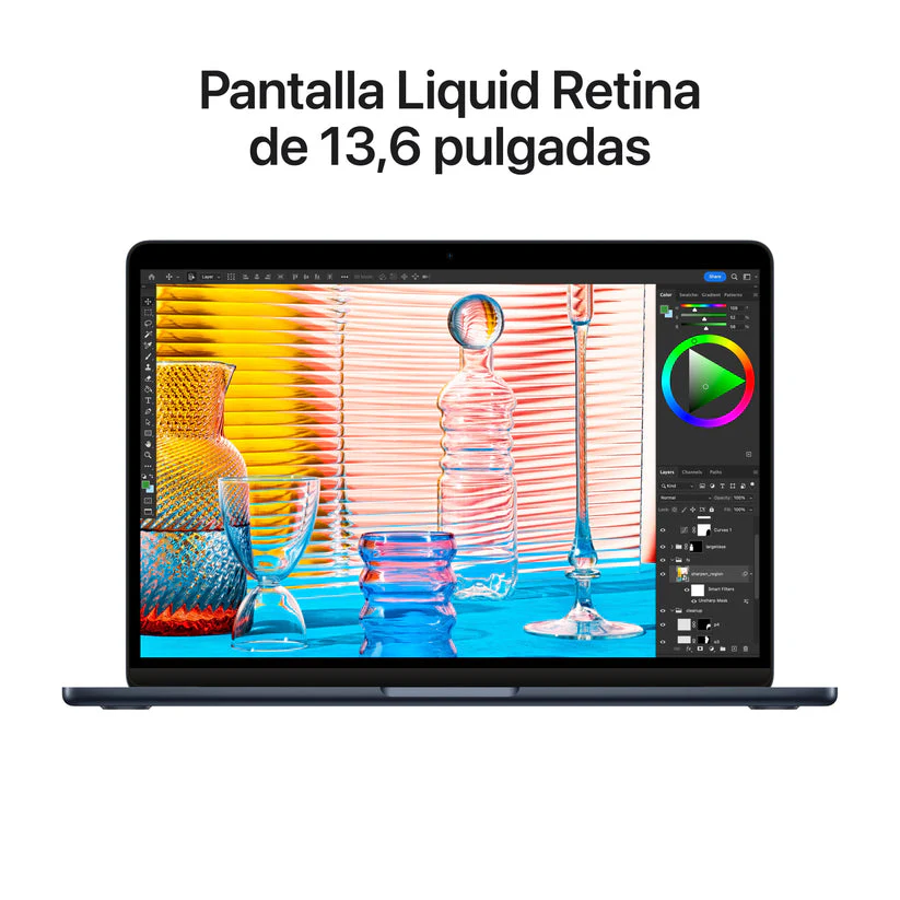MacBook Air de 13 pulgadas: Chip M2 de Apple con CPU de ocho núcleos y GPU de ocho núcleos, 256 GB SSD, 35W - Medianoche - Image 7