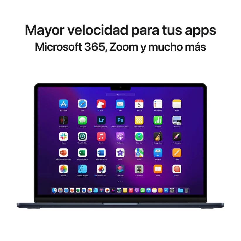 MacBook Air de 13 pulgadas: Chip M2 de Apple con CPU de ocho núcleos y GPU de ocho núcleos, 256 GB SSD, 35W - Medianoche - Image 9