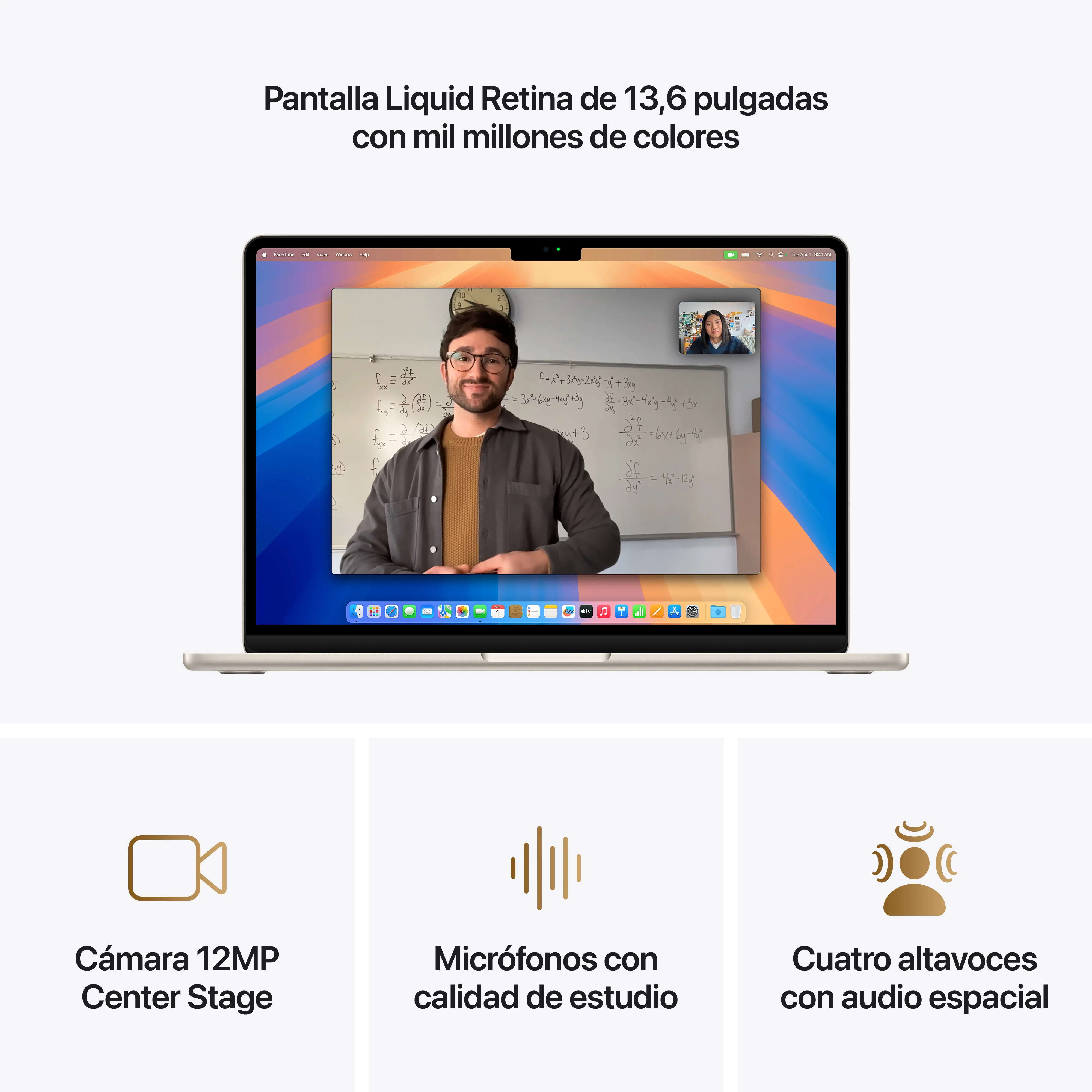 MacBook Air de 13 pulgadas: Chip M4 de Apple con CPU de 10 núcleos y GPU de 10 núcleos, 512 GB SSD - Blanco estrella - Image 5