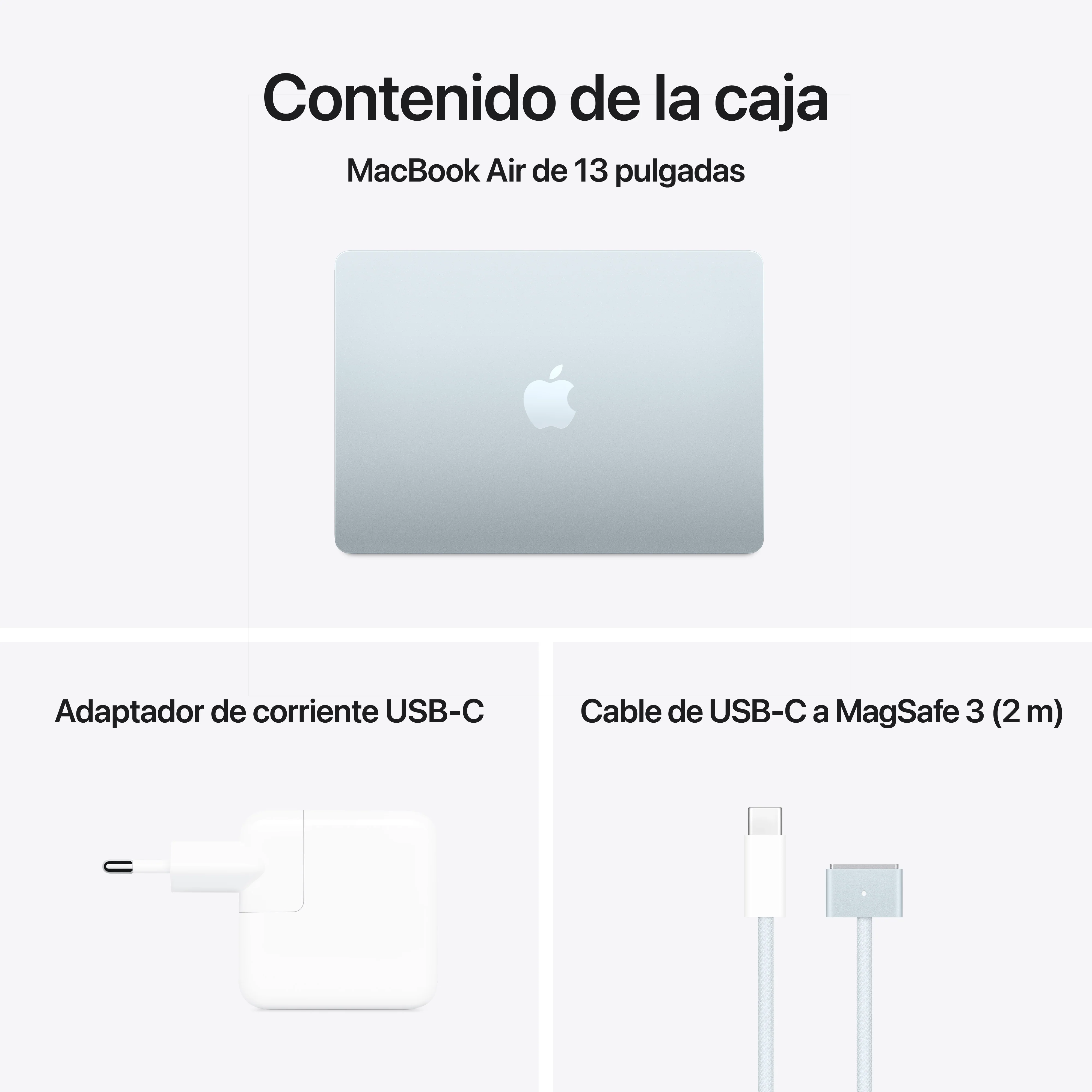 MacBook Air de 13 pulgadas: Chip M4 de Apple con CPU de 10 núcleos y GPU de 8 núcleos, 256 GB SSD - Azul cielo - Image 11