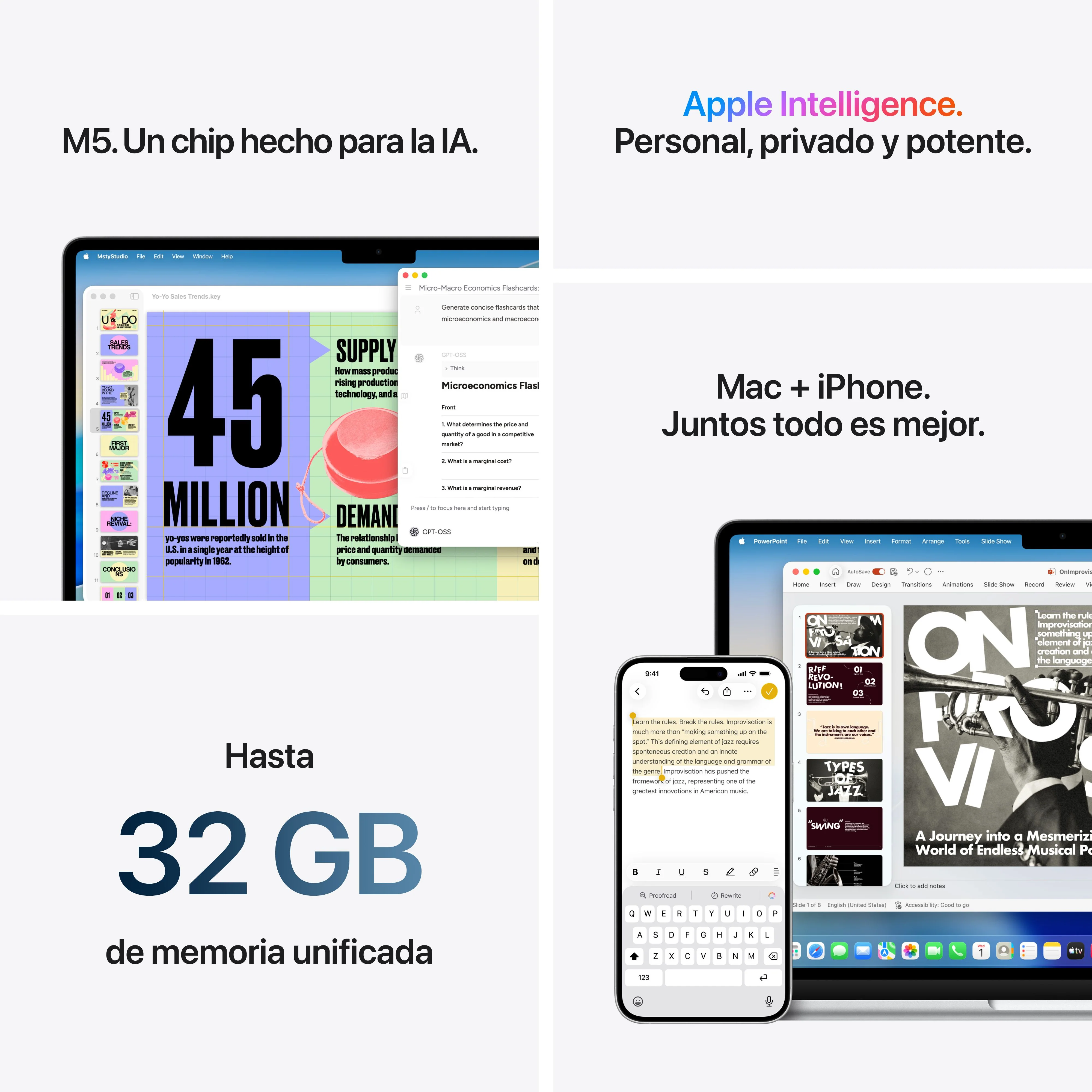 MacBook Air de 13 pulgadas: Chip M5 de Apple con CPU de 10 nĂșcleos y GPU de 10 nĂșcleos, 1 TB SSD - Plata - Image 8