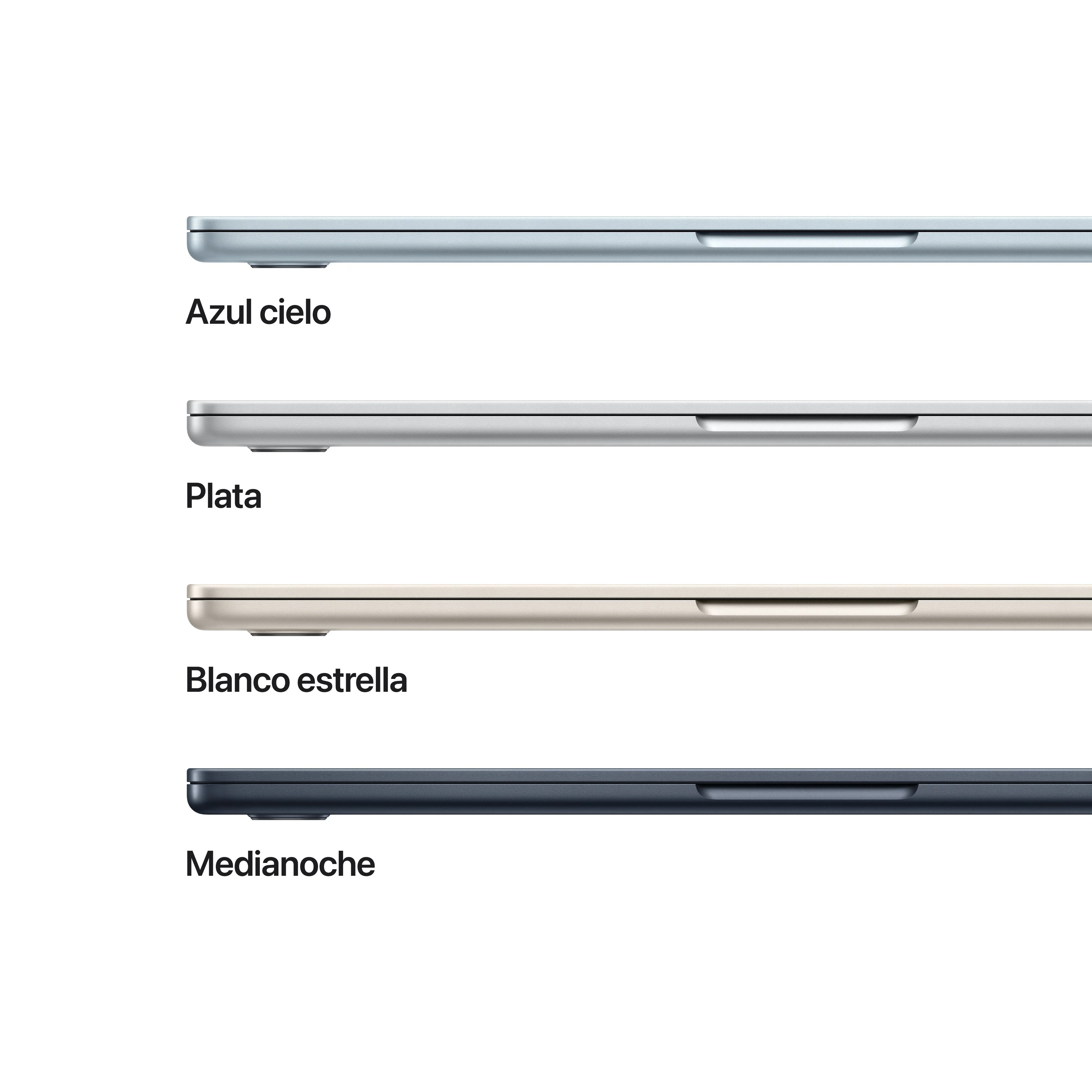 MacBook Air de 13 pulgadas: Chip M5 de Apple con CPU de 10 núcleos y GPU de 8 núcleos, 512 GB SSD - Medianoche - Image 3