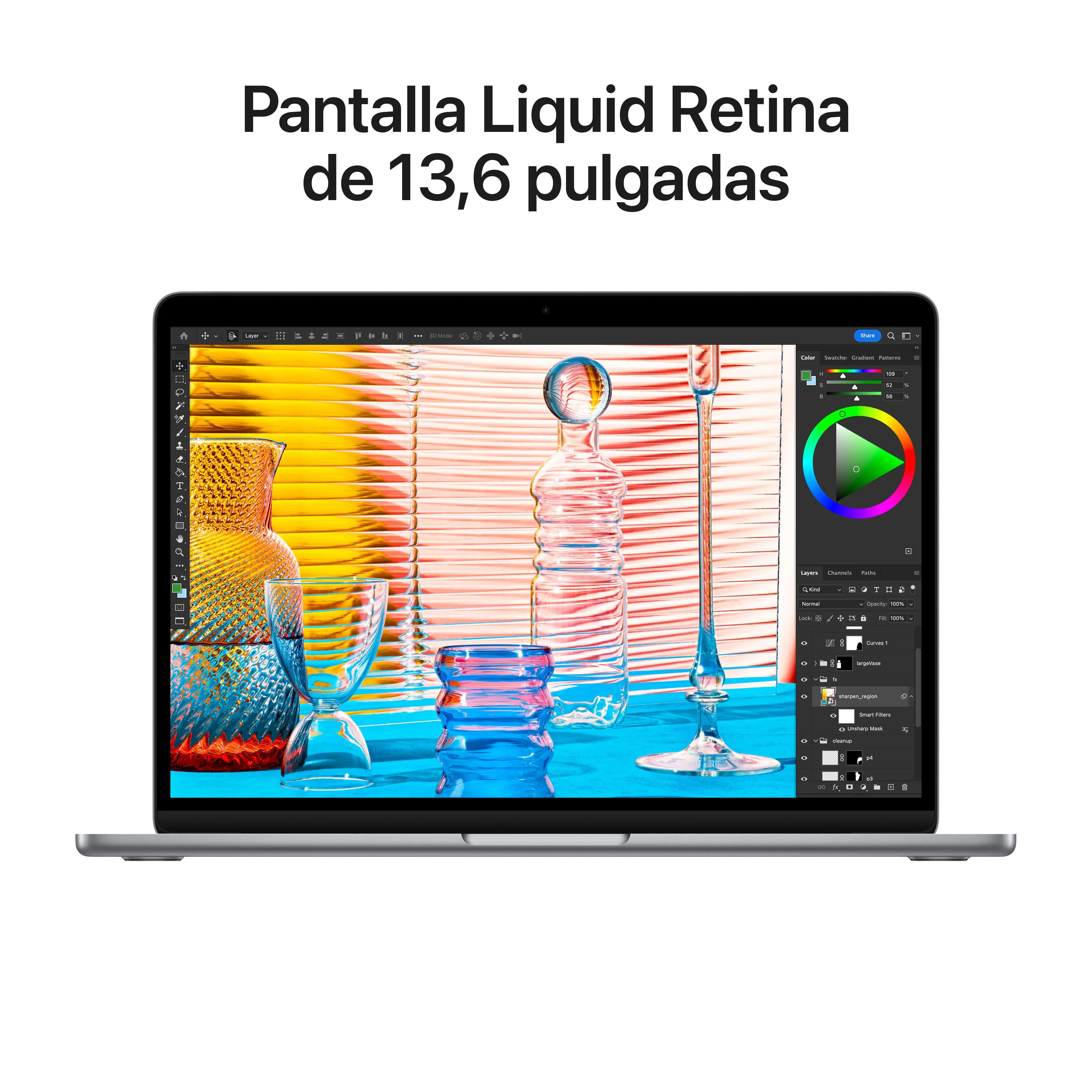 MacBook Air de 13 pulgadas: Chip M2 de Apple con CPU de ocho núcleos y GPU de diez núcleos, 512 GB SSD, 16 GB RAM - Gris espacial - Image 5