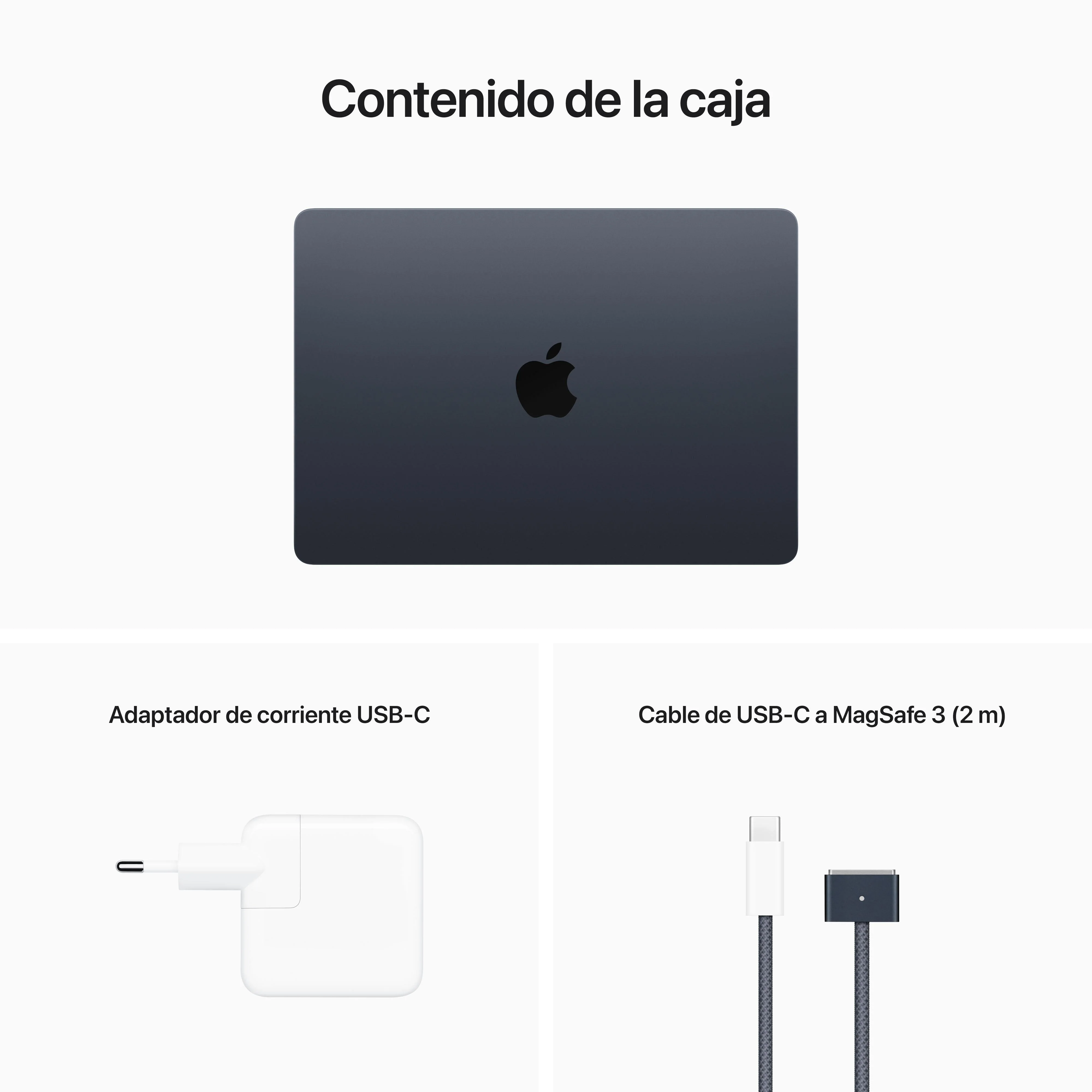 MacBook Air de 13 pulgadas: Chip M2 de Apple con CPU de ocho núcleos y GPU de diez núcleos, 512 GB SSD, 16 GB RAM - Negro Noche - Image 11