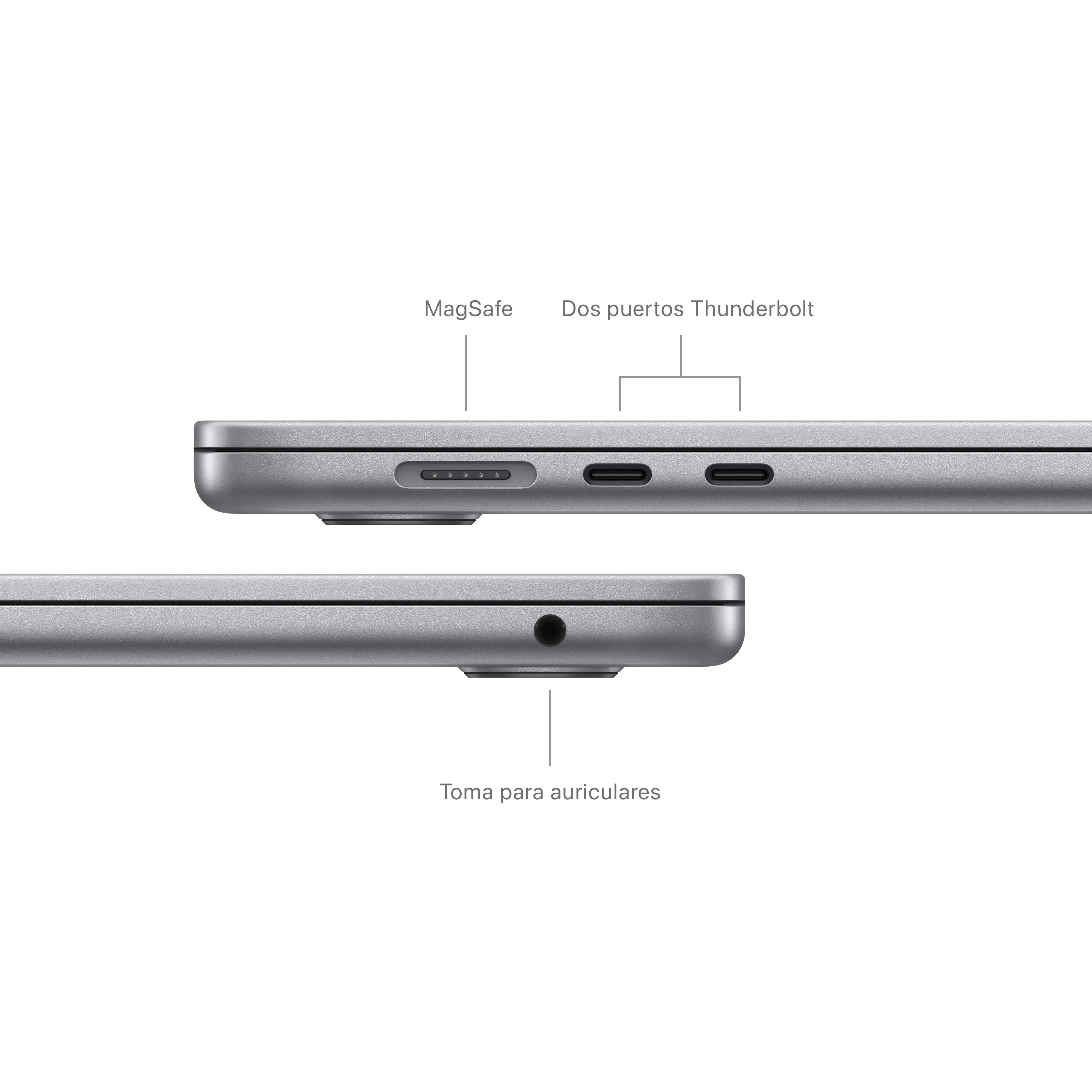 MacBook Air de 15 pulgadas: Chip M3 de Apple con CPU de ocho núcleos y GPU de diez núcleos, 256 GB SSD - Gris espacial - Image 7